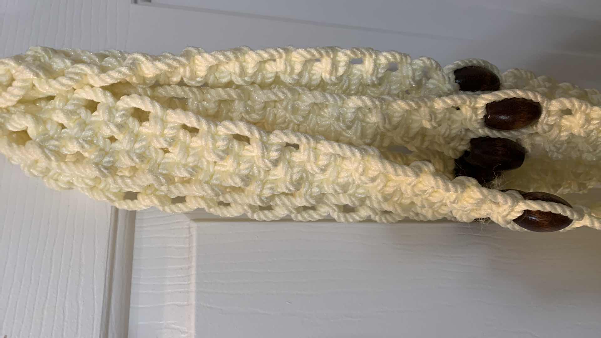 Photo 3 of THREE HANDMADE MACRAME POT HOLDERS APPROXIMATELY 36” LONG