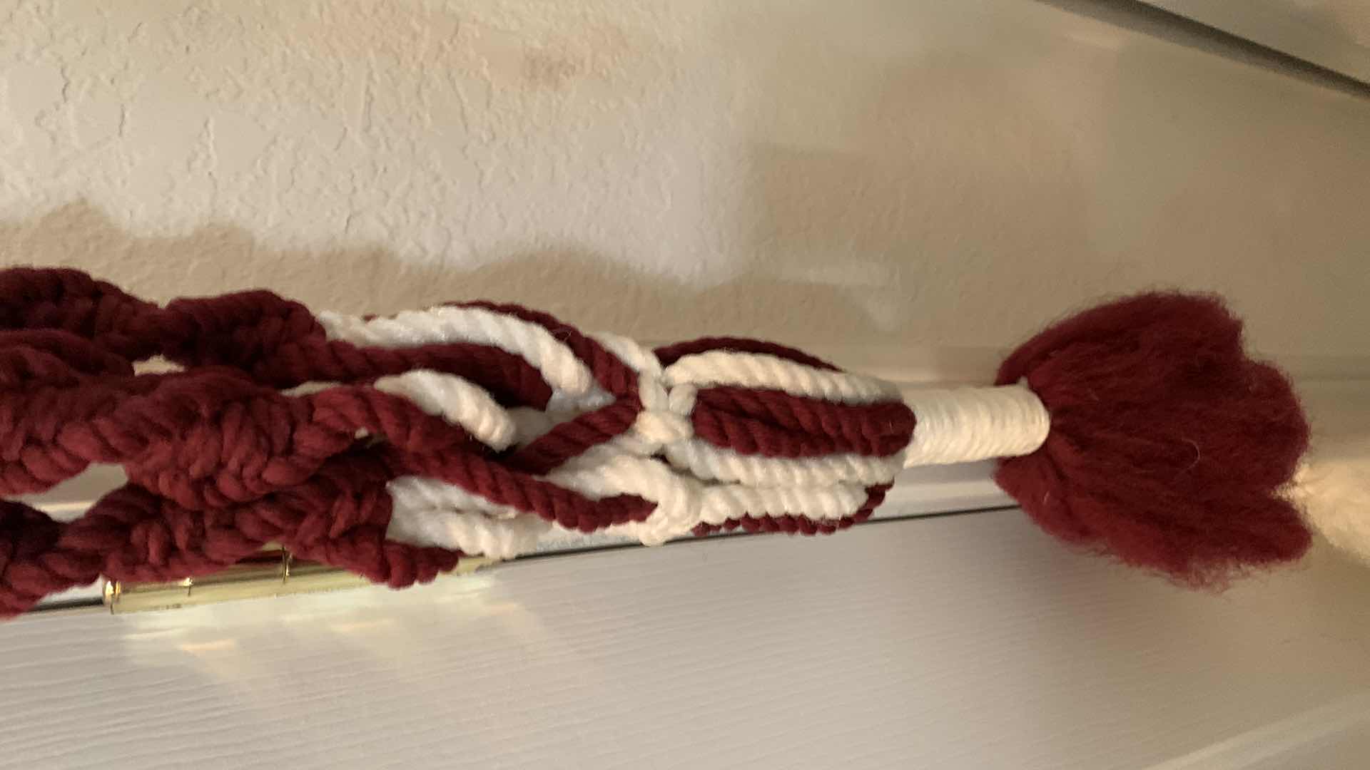 Photo 1 of THREE HANDMADE MACRAME POT HOLDERS APPROXIMATELY 36” LONG