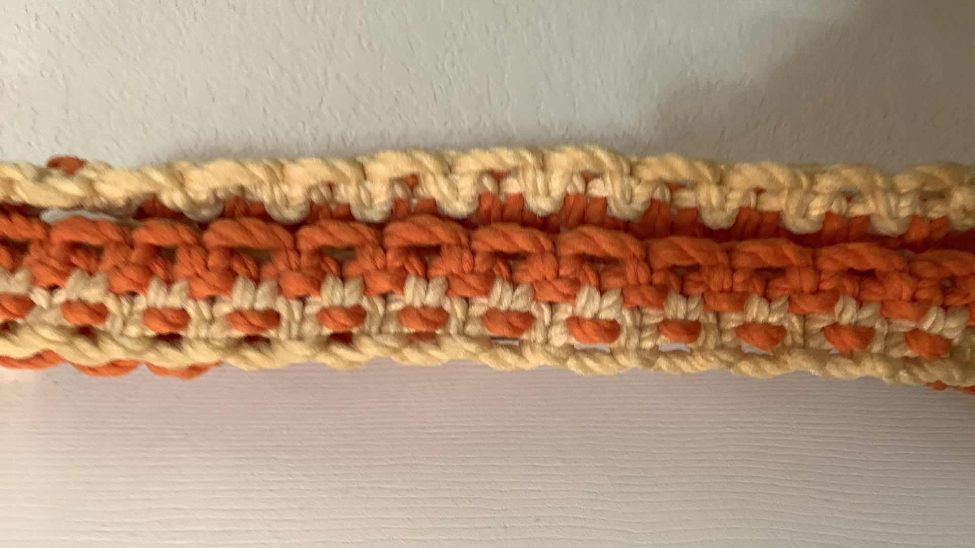 Photo 1 of THREE HANDMADE MACRAME POT HOLDERS APPROXIMATELY 36” LONG