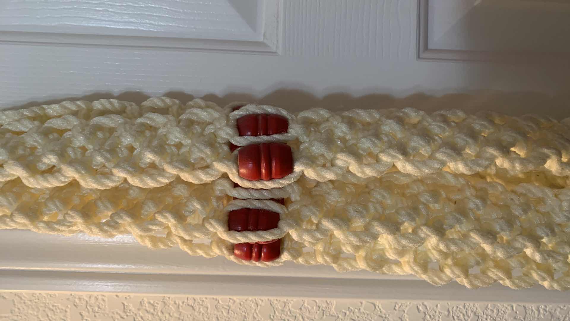 Photo 1 of THREE HANDMADE MACRAME POT HOLDERS APPROXIMATELY 36” LONG