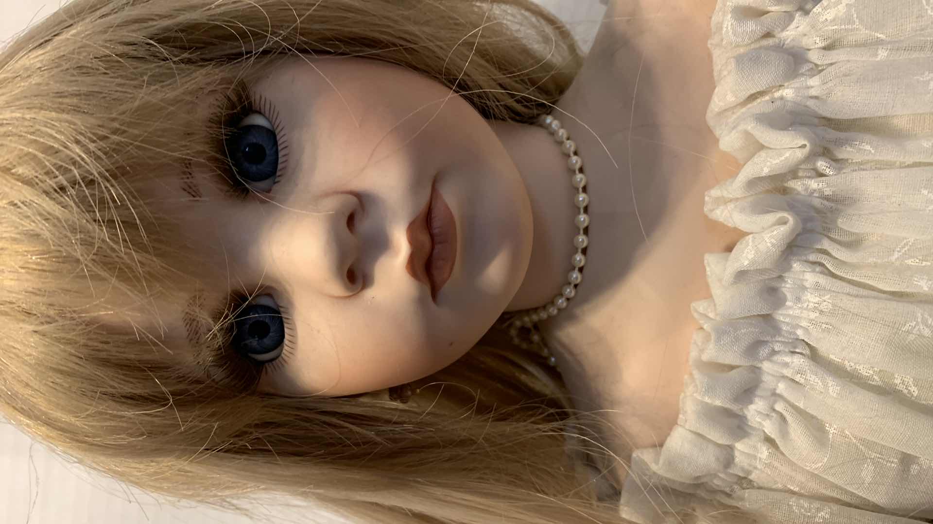 Photo 2 of PORCELAIN HANDMADE FROM PARTS NORWEGIAN DOLL 36” TALL