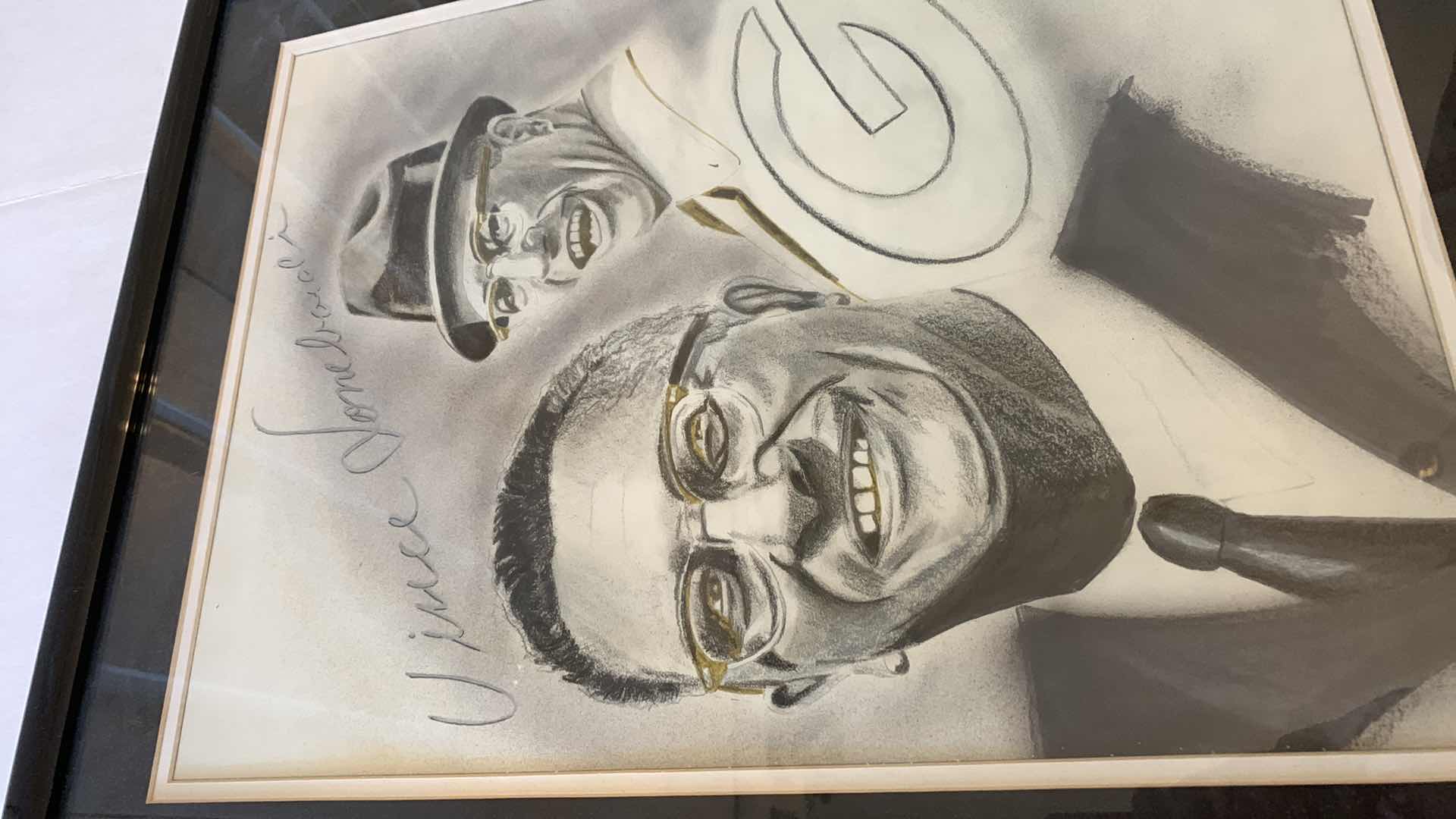 Photo 1 of GREEN BAY PACKERS UNAUTHENTICATED BART STARR AUTOGRAPH AND A VINCE LOMBARDI PRINT