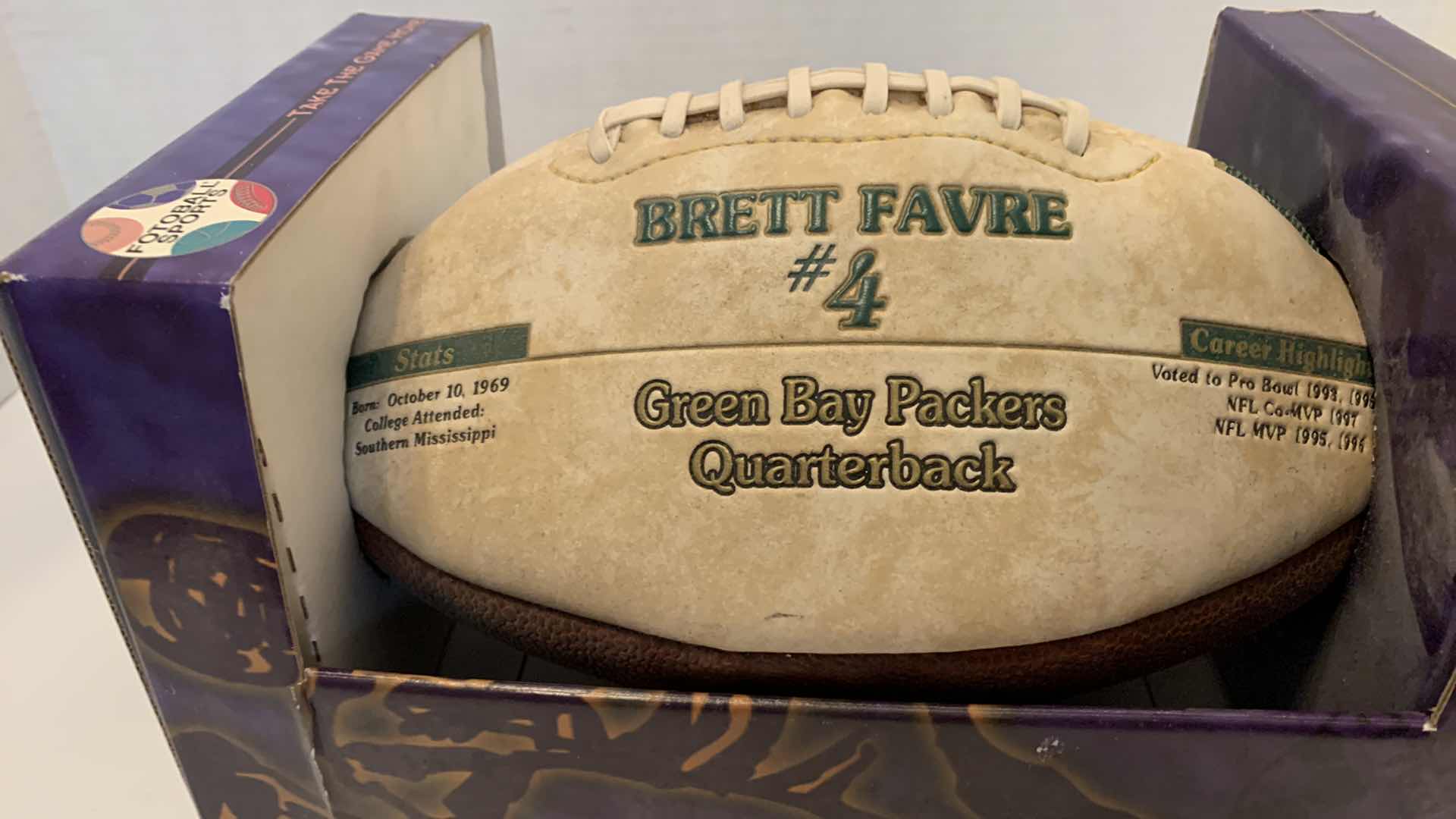 Photo 1 of BRETT FARVE LIMITED EDITION FOOTBALL