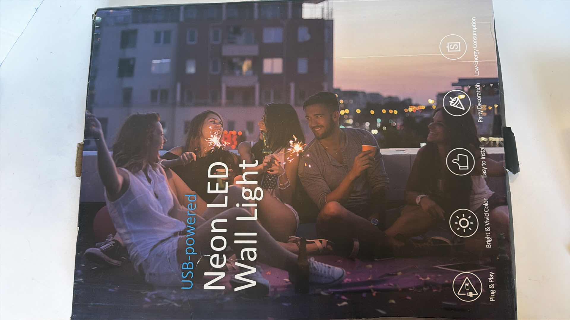 Photo 1 of 3- NEON LED WALL LIGHT  USB