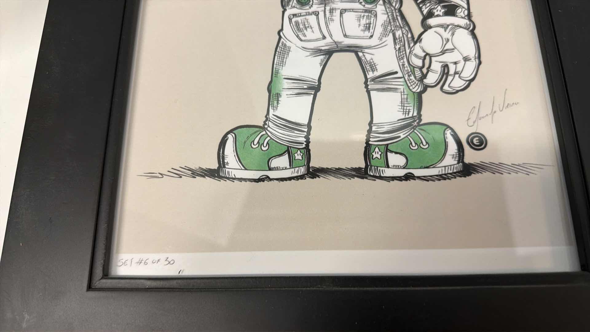 Photo 1 of 2- BLACK FRAMED " SUPER YAKZA BROTHERS" LIMITED EDITION  ART