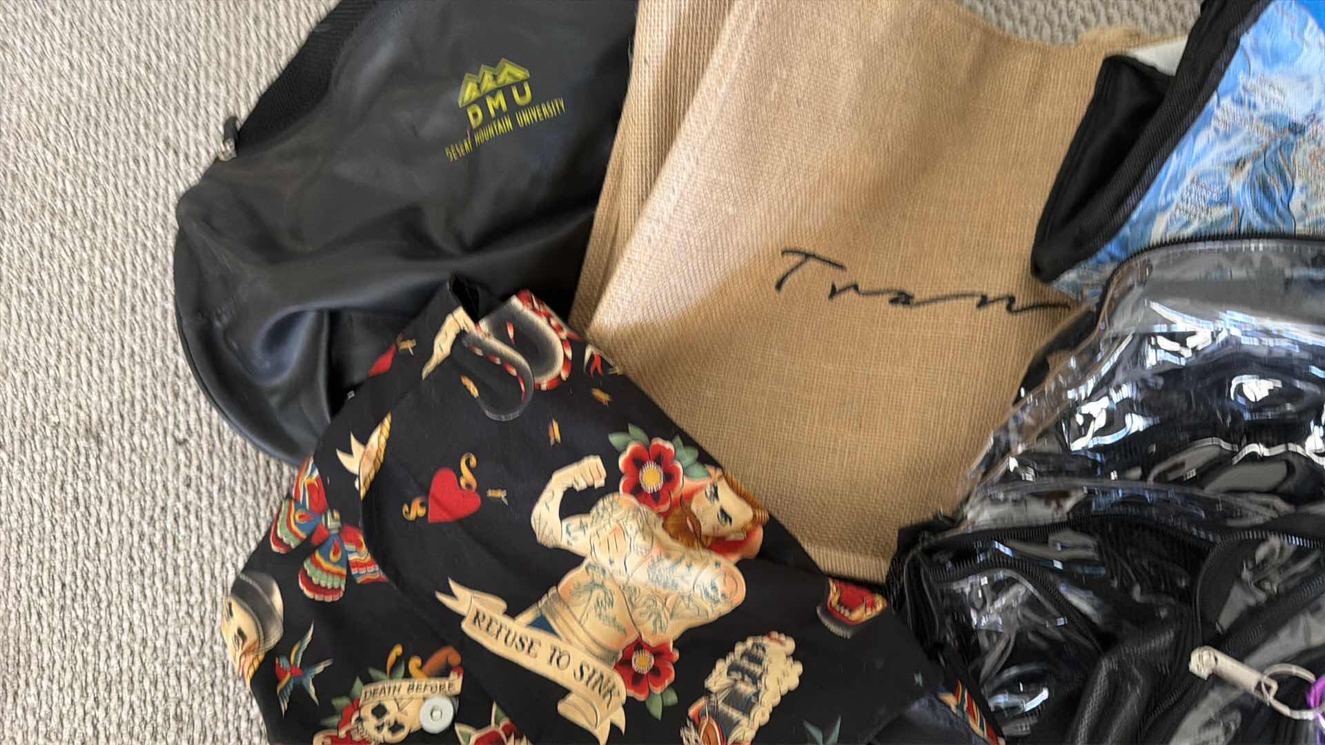 Photo 1 of ASSORTMENT OF CLEAR BAGS