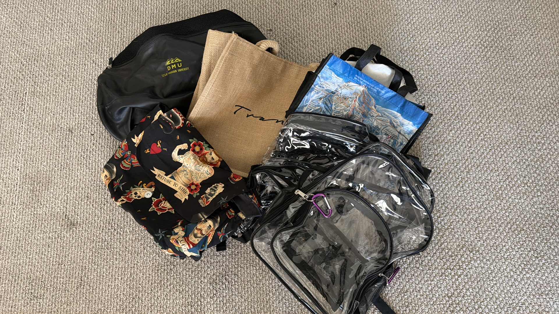 Photo 1 of ASSORTMENT OF CLEAR BAGS