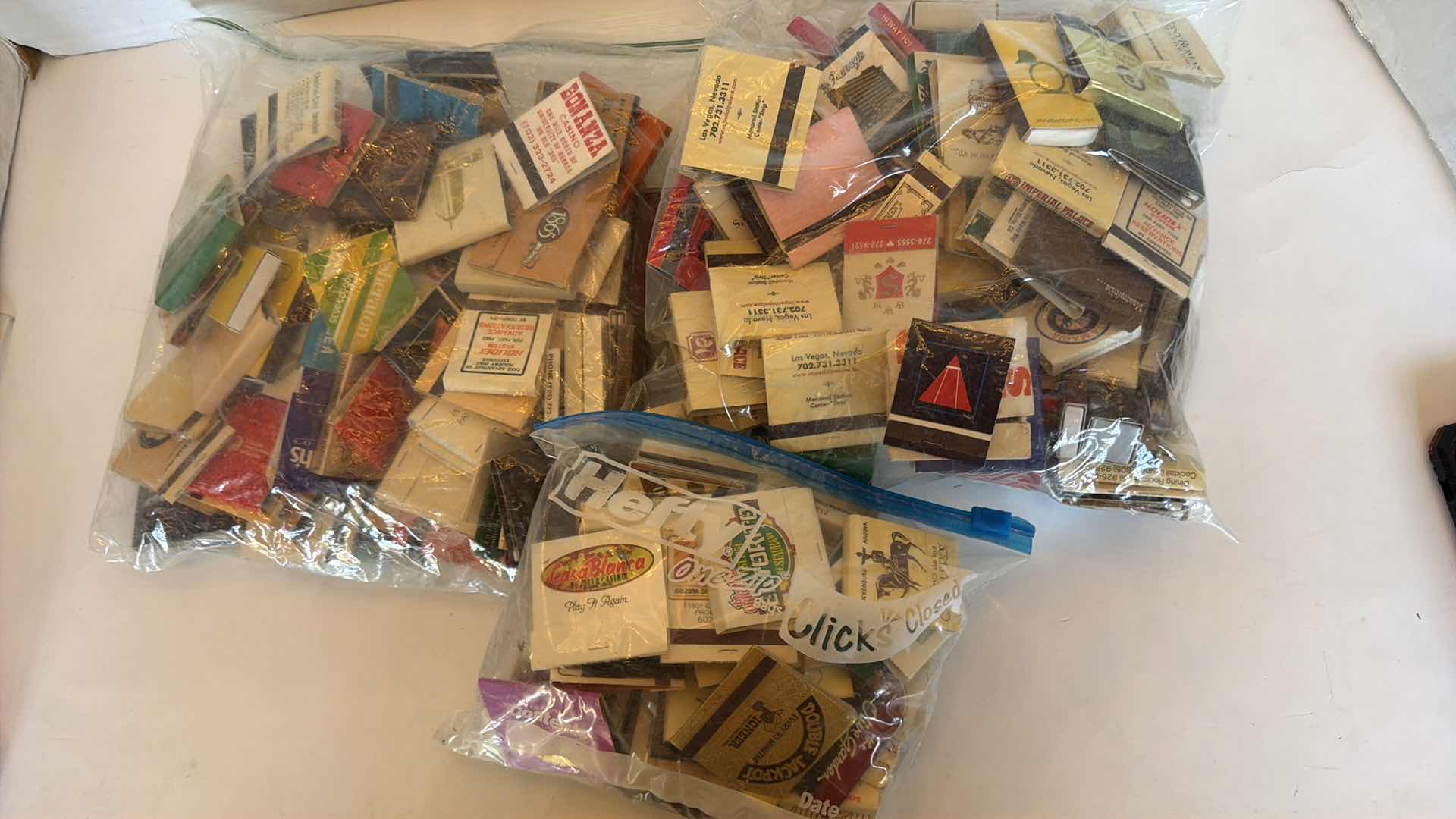 Photo 1 of 3 BAGS ASSORTMENT OF MATCH BOOK'S