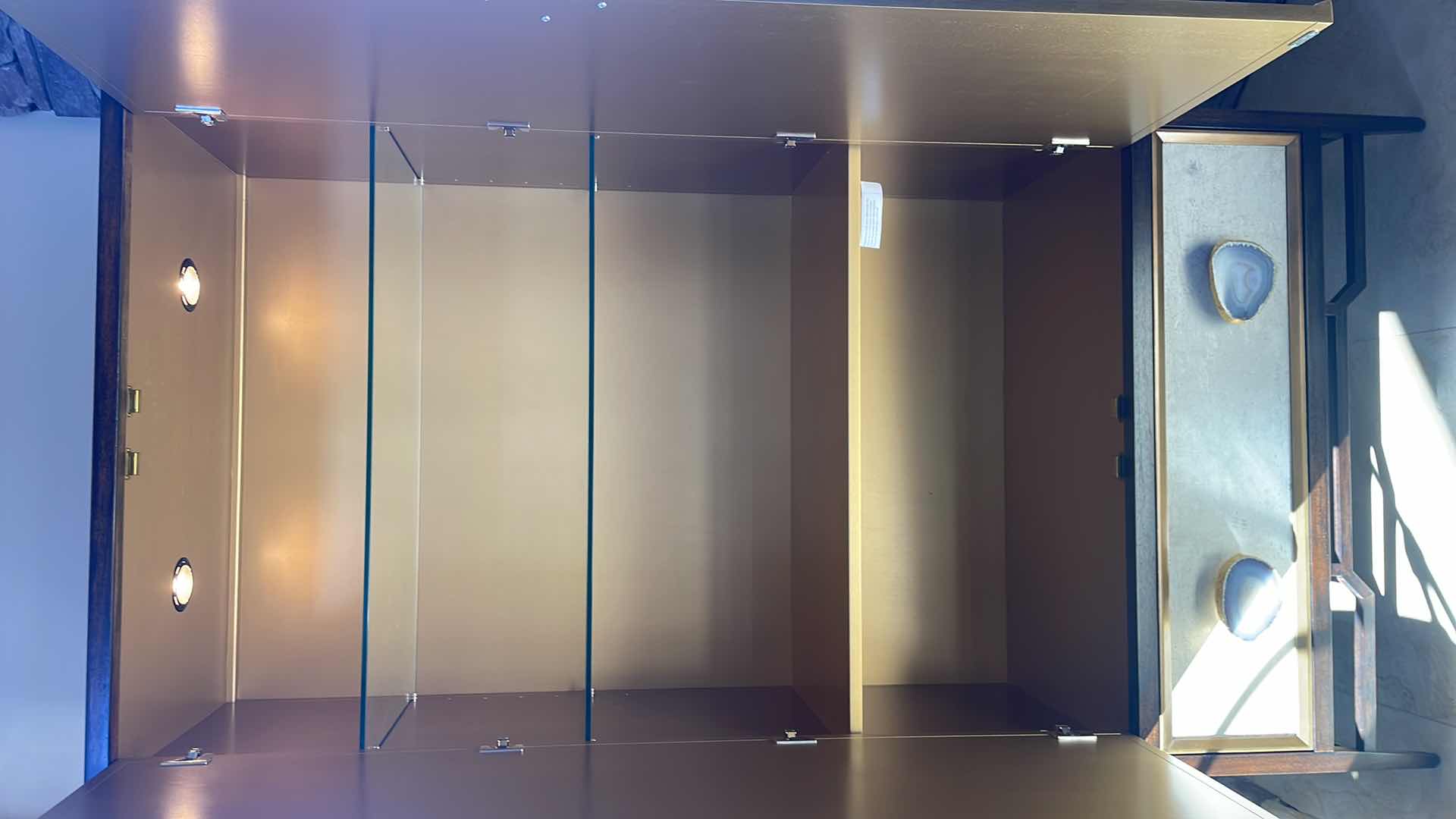 Photo 1 of JOHN-RICHARDS FINE FURNITURE MERCIA BAR CABINET 40” X 21-3/4” H78” TOUCH LIGHTING SYSTEM JR-EUR-04-0483