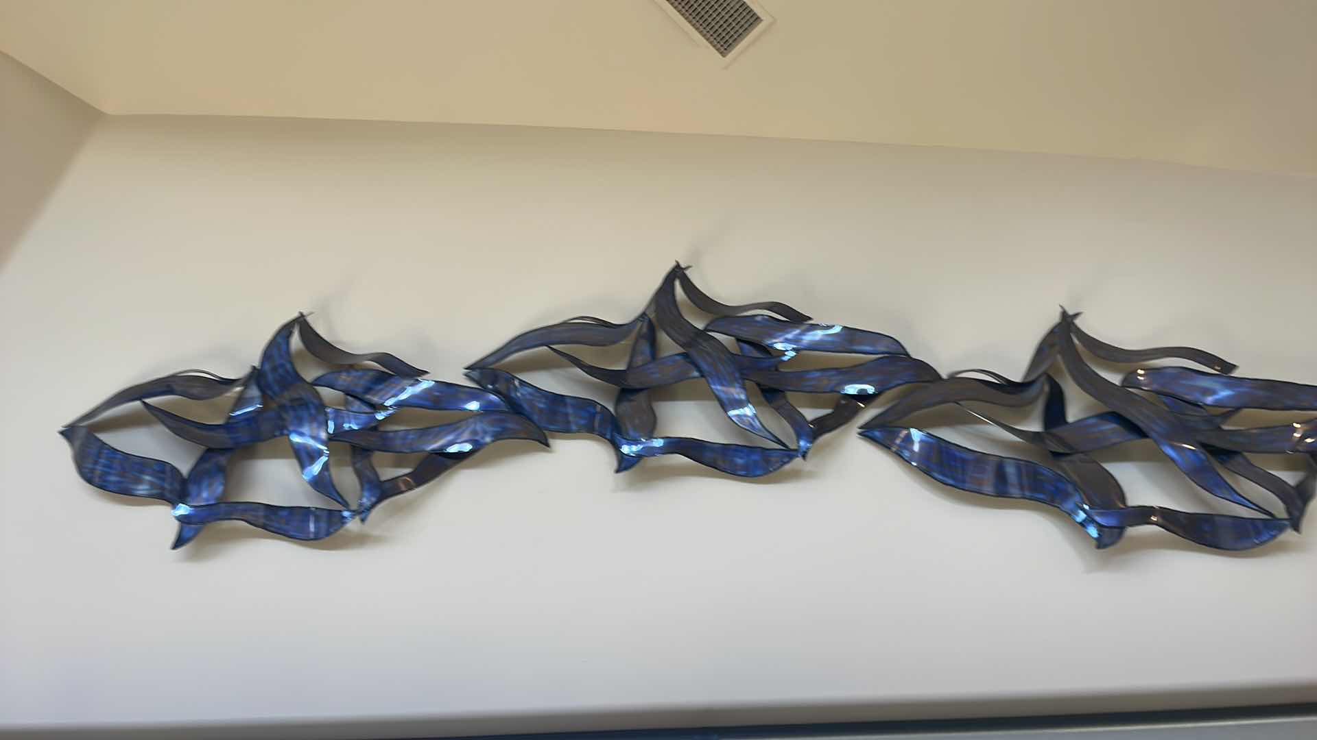 Photo 1 of C. JERE 2015 METAL WALL ART 3 PCS ABOUT 12’ THE WAY ITS MOUNTED