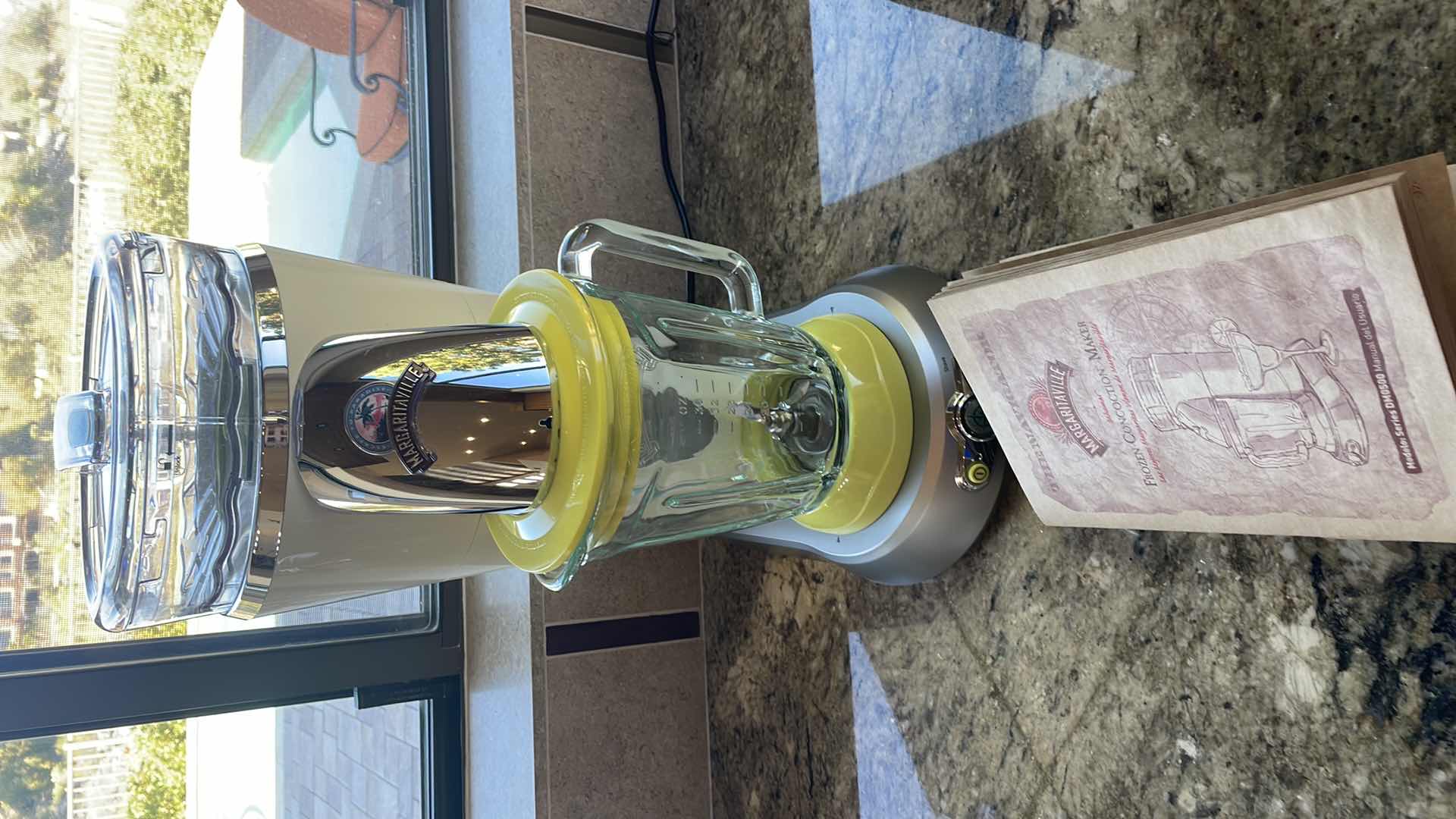 Photo 1 of MARGARITAVILLE BAHAMAS FROZEN CONCOCTION MAKER OFF WHITE/LIME GREEN MARGARITA MAKER