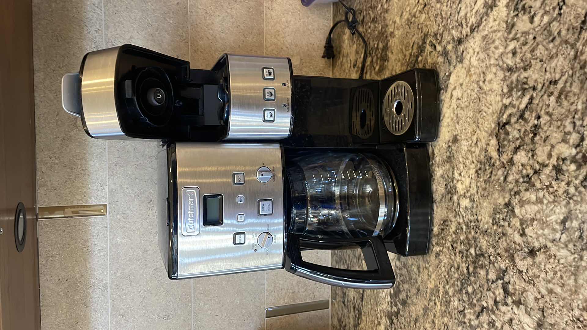 Photo 1 of CUISINART 12-CUP COFFEE CENTER STAINLESS STEEL COFFEE MAKER AND SINGLE-SERVE BREWER