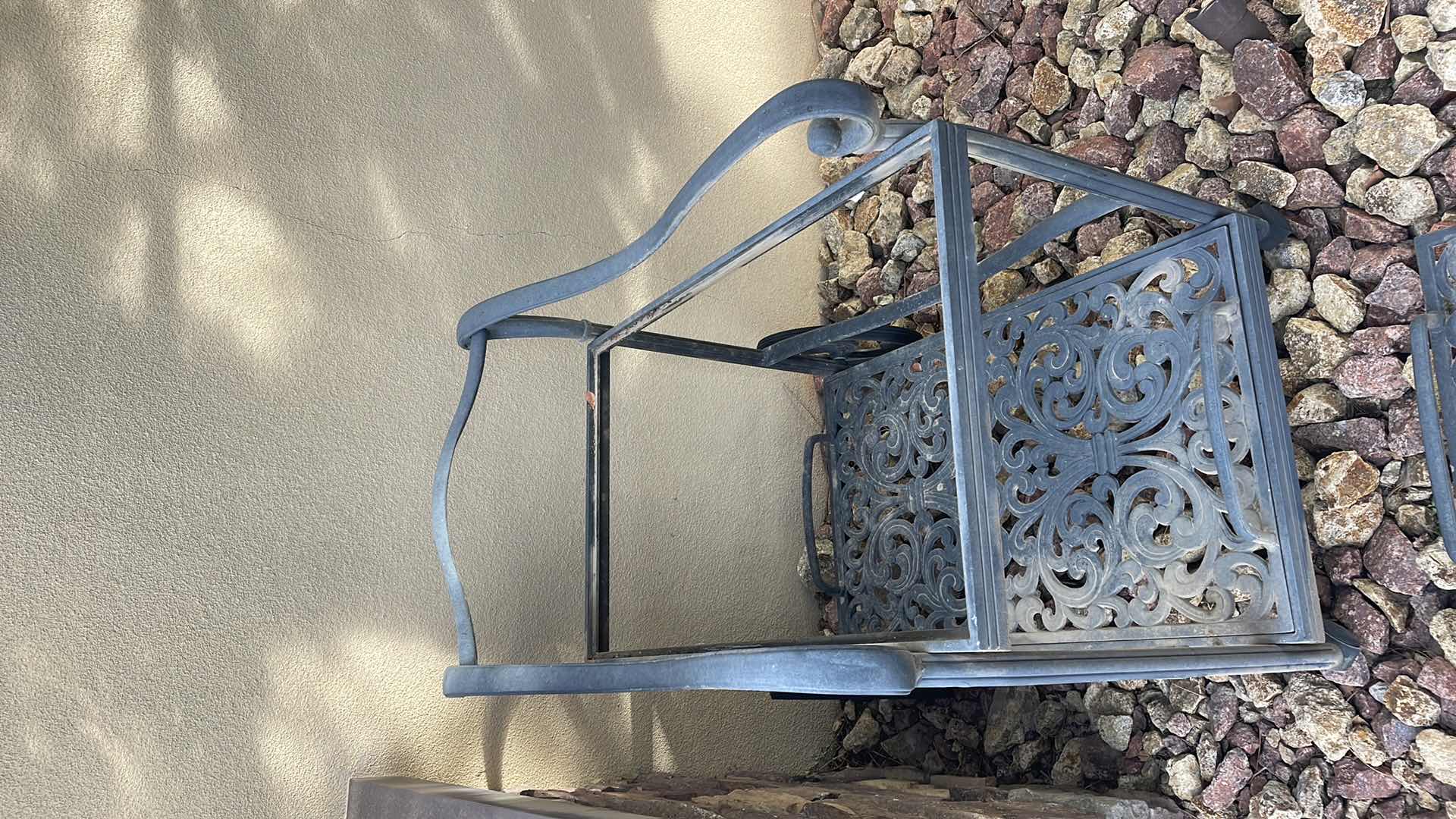 Photo 1 of WROUGHT IRON CART 32” X 23” H36”WITH REMOVABLE TRAYS 31” X 19”