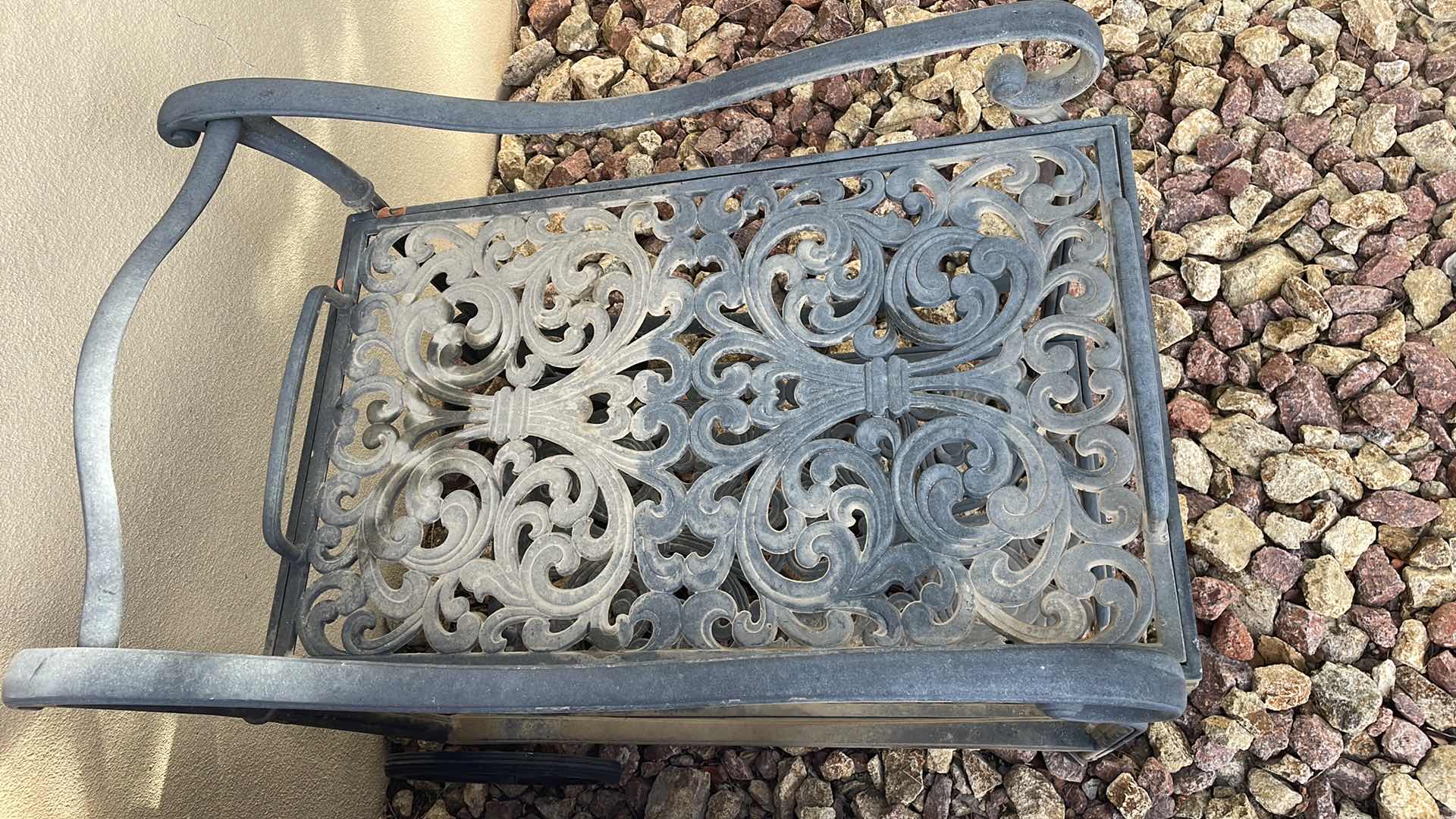 Photo 1 of WROUGHT IRON CART 32” X 23” H36”WITH REMOVABLE TRAYS 31” X 19”