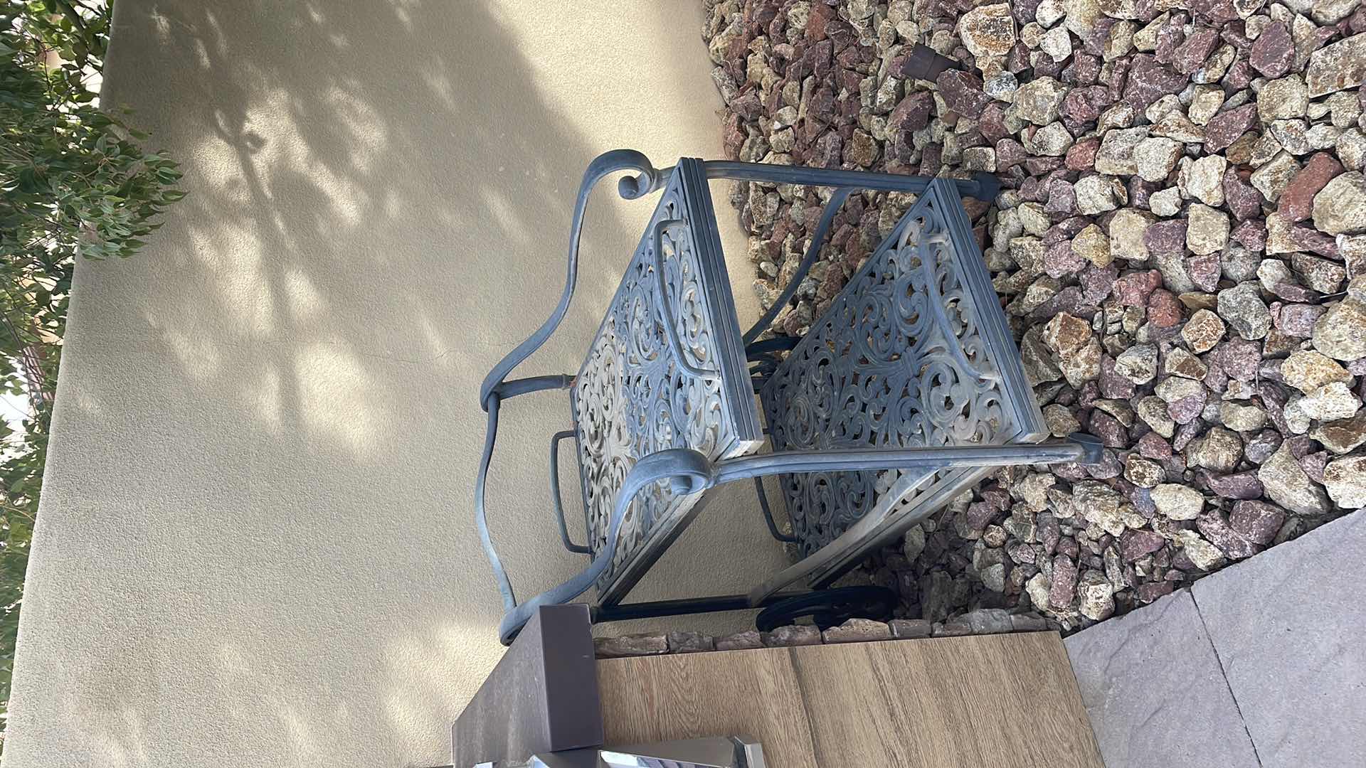 Photo 1 of WROUGHT IRON CART 32” X 23” H36”WITH REMOVABLE TRAYS 31” X 19”