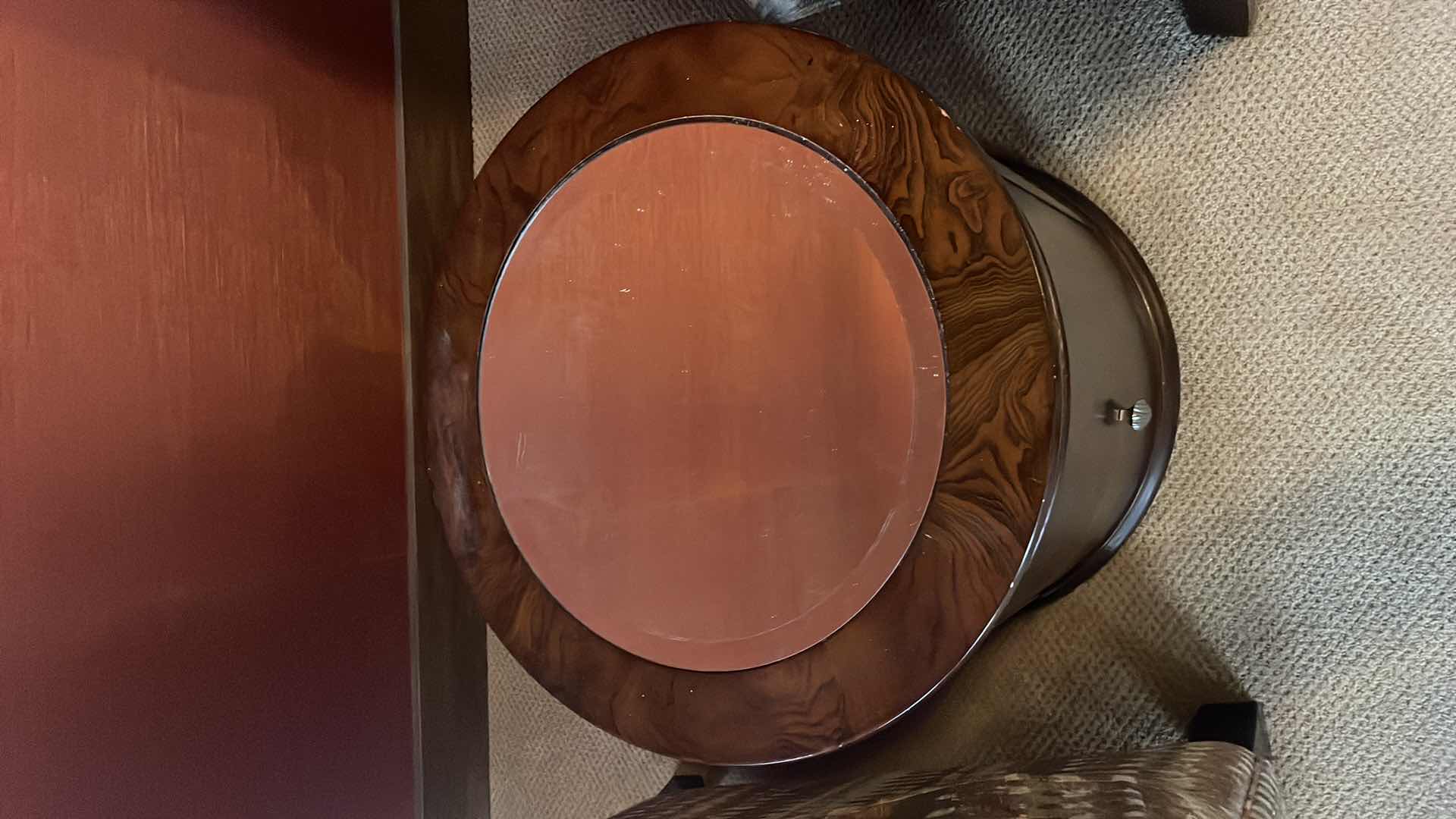 Photo 1 of ROBB & STUCKY END TABLE 24” MIRRORED TOP