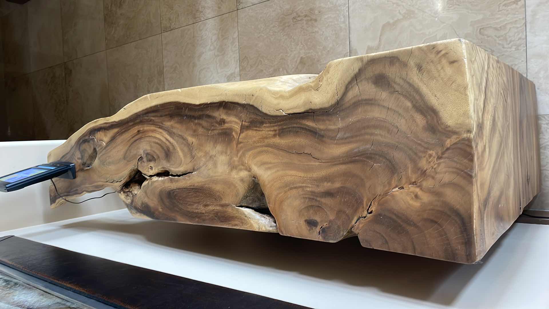 Photo 1 of STUNNING LIVE EGDE WOOD CONSOLE TABLE 13” X 53” H35-1/2”