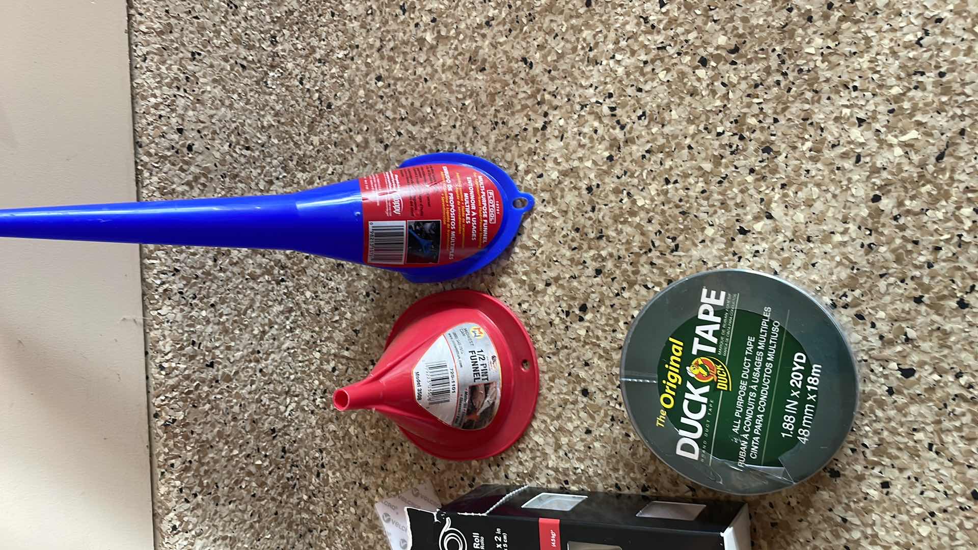 Photo 1 of VELCRO, DUCT TAPE, AND FUNNELS