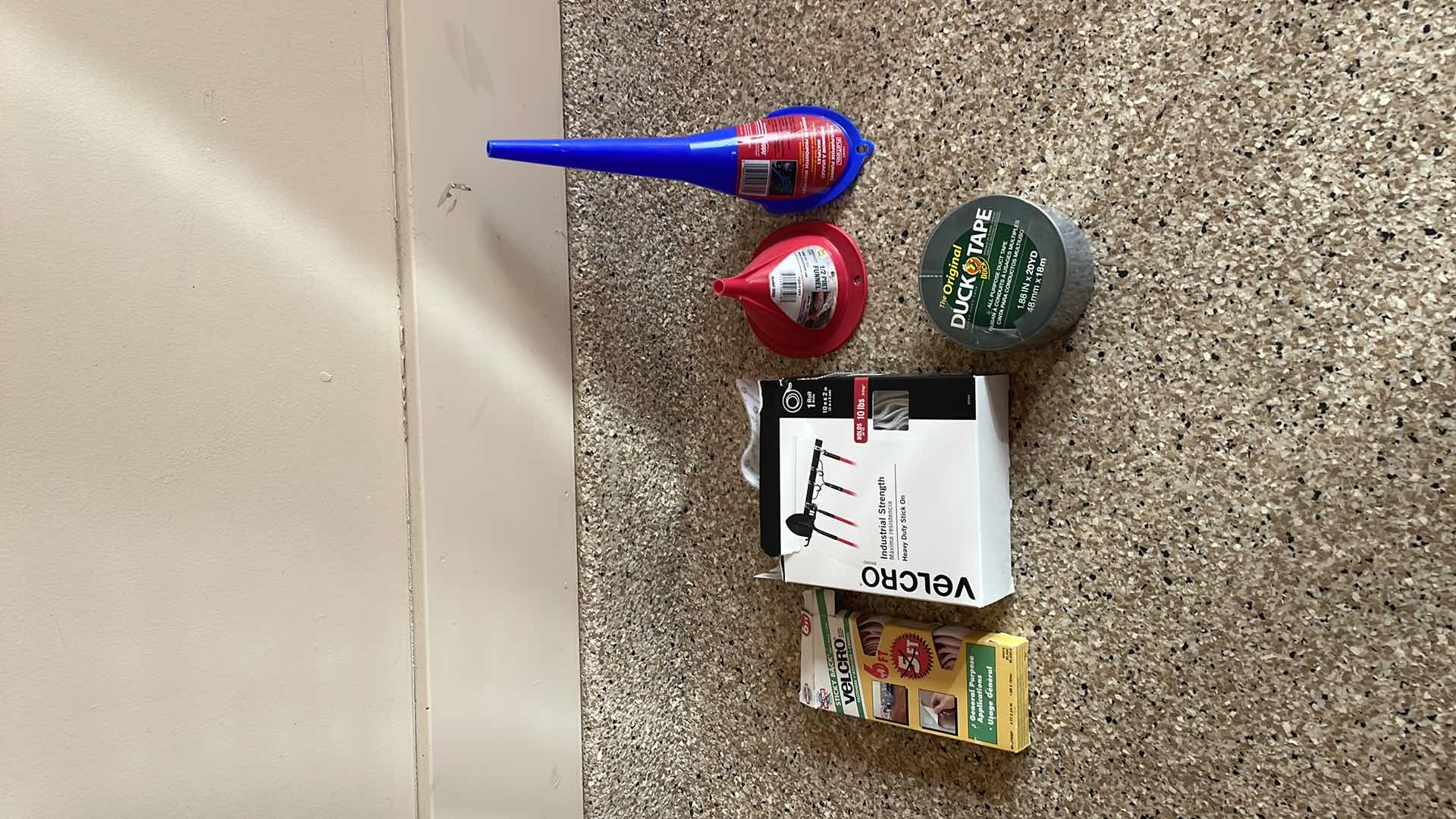 Photo 1 of VELCRO, DUCT TAPE, AND FUNNELS