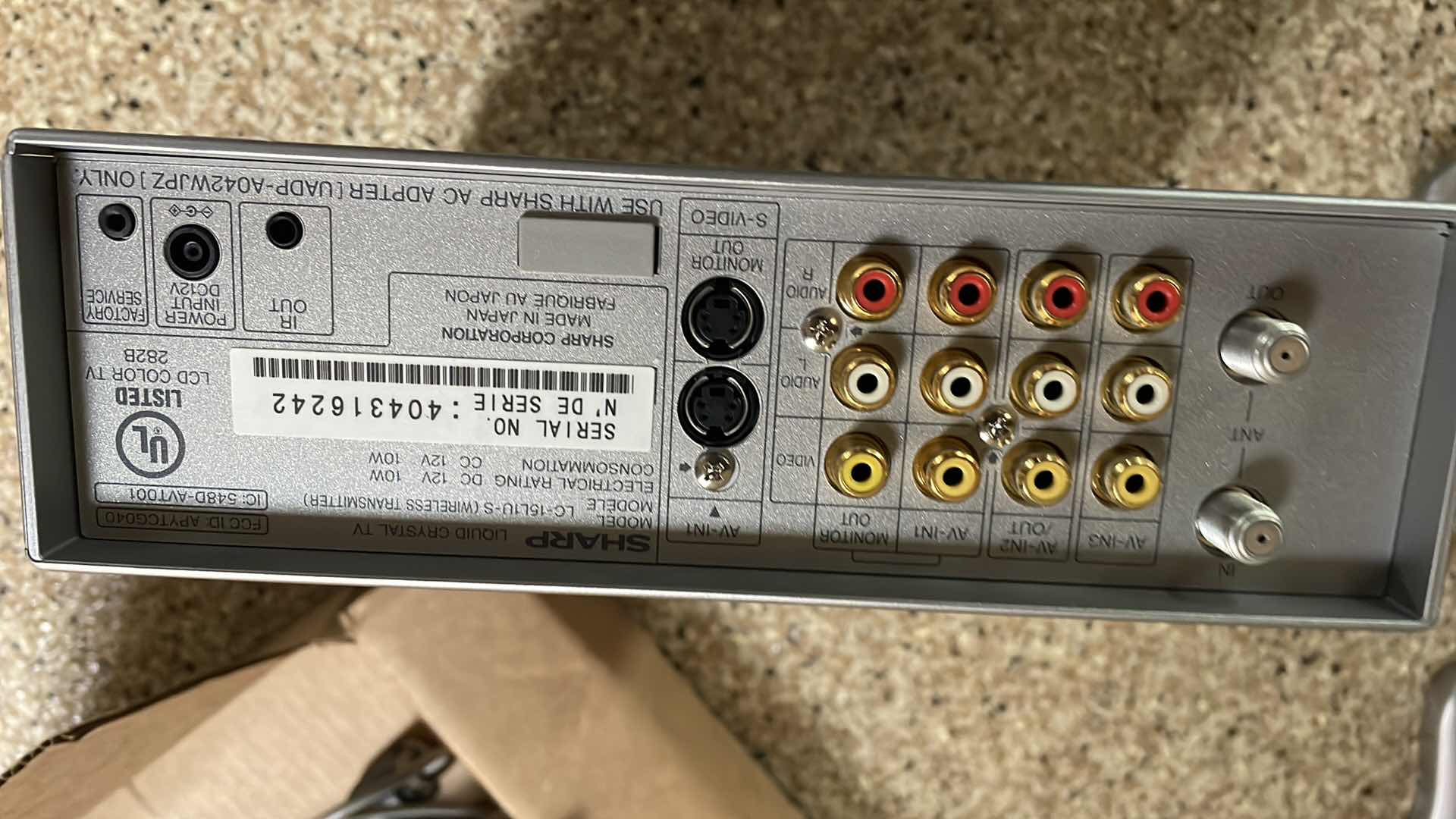 Photo 1 of SHARP AQUOS 15” LCD TV SCREEN AND PARTS