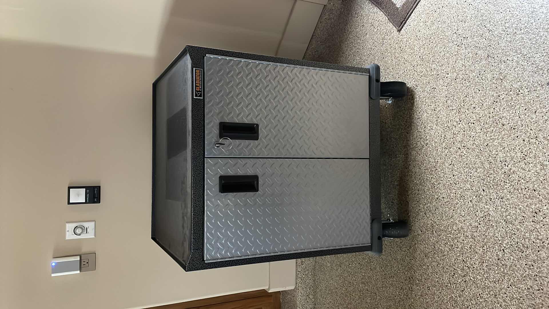 Photo 1 of GLADIATOR ROLLING TOOL BOX WITH ONE PULL OUT SHELF 26-1/2” X 24” H34” WITH KEY