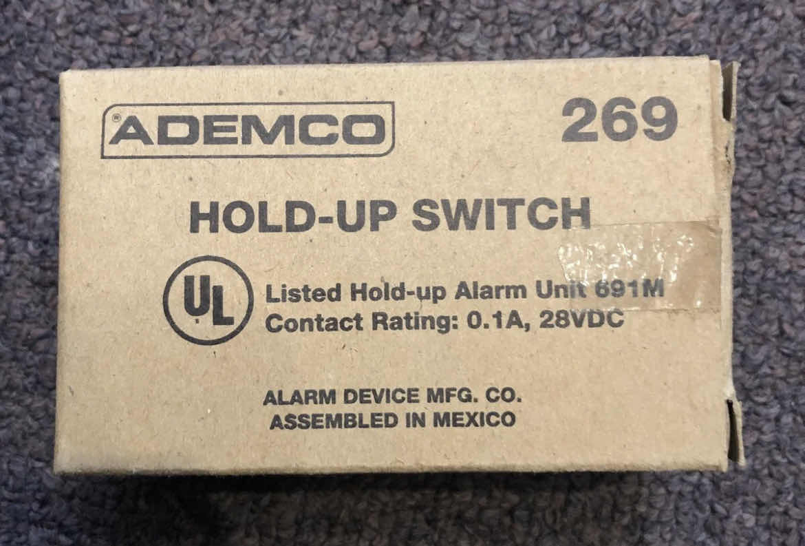 Photo 1 of ADEMCO 269 HOLD-UP SWITCH WITH KEYED RESET
