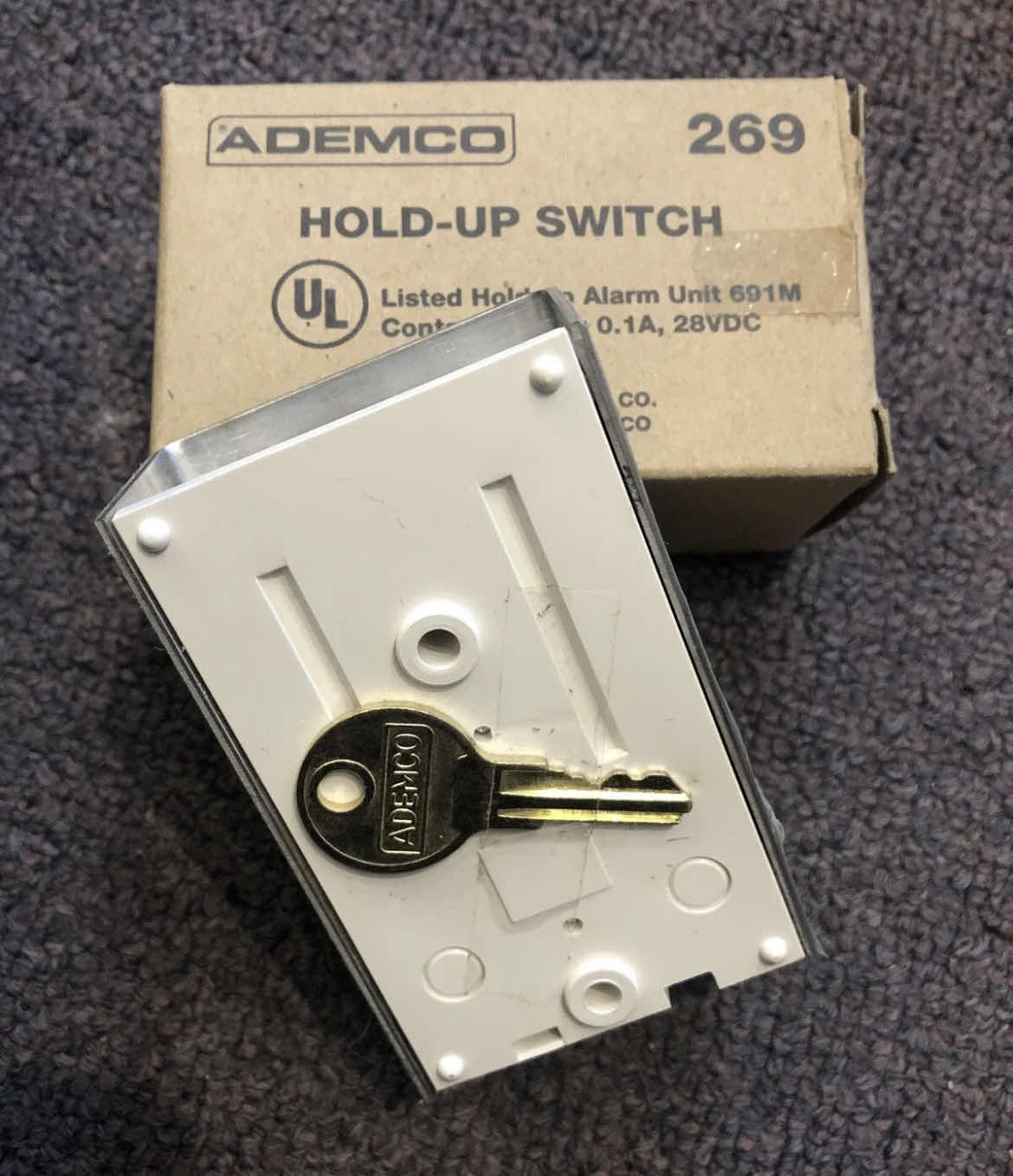 Photo 1 of ADEMCO 269 HOLD-UP SWITCH WITH KEYED RESET