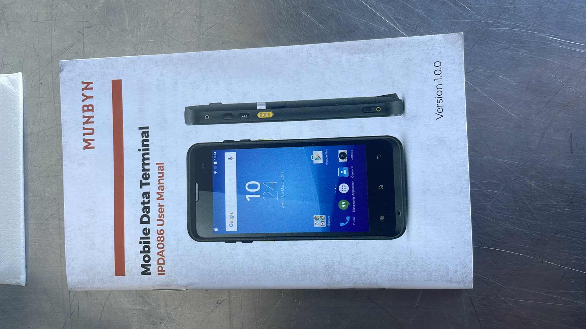 Photo 1 of MUNBYN IPDA086 2022 ANDROID BARCODE SCANNER W/ PISTOL GRIP