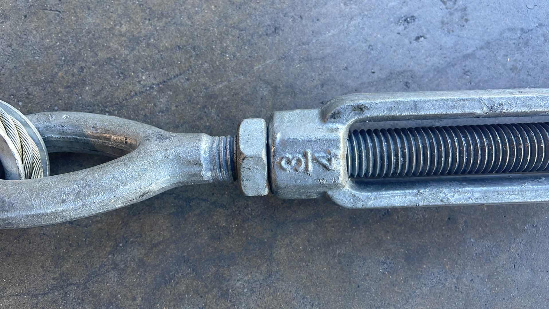 Photo 1 of 5’ WIRE ROPE SLING WITH 3T WLL AND 3/4” TURNBUCKLES (2)