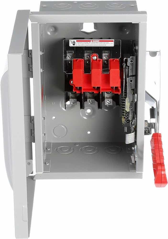 Photo 3 of SIEMENS HNF361 30-AMP 3 POLE 600-VOLT 3 WIRE NON-FUSED HEAVY DUTY SAFETY SWITCHES