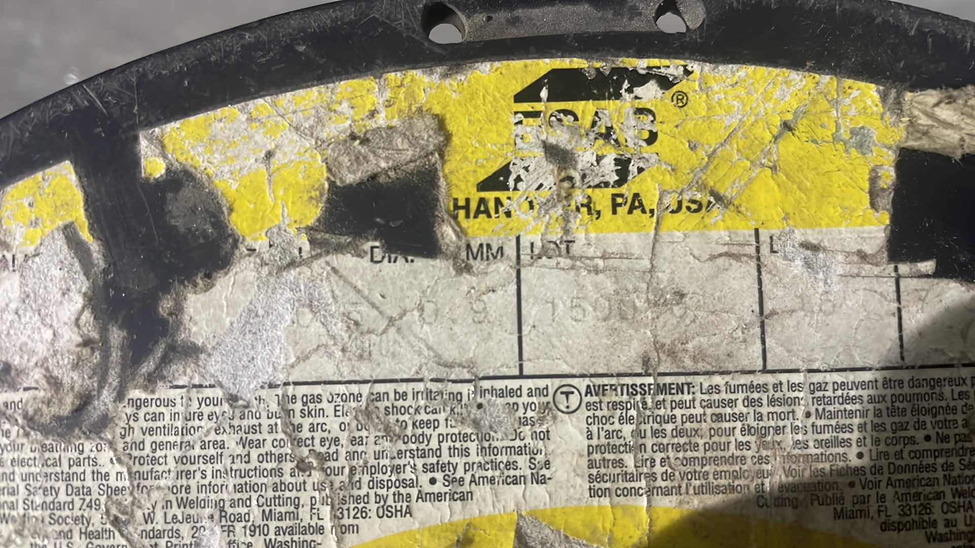 Photo 1 of ESAB WELDING WIRE UNKNOWN SIZE AND TYPE WEIGHS 17.7LBS. POSSIBLY ALUMINUM