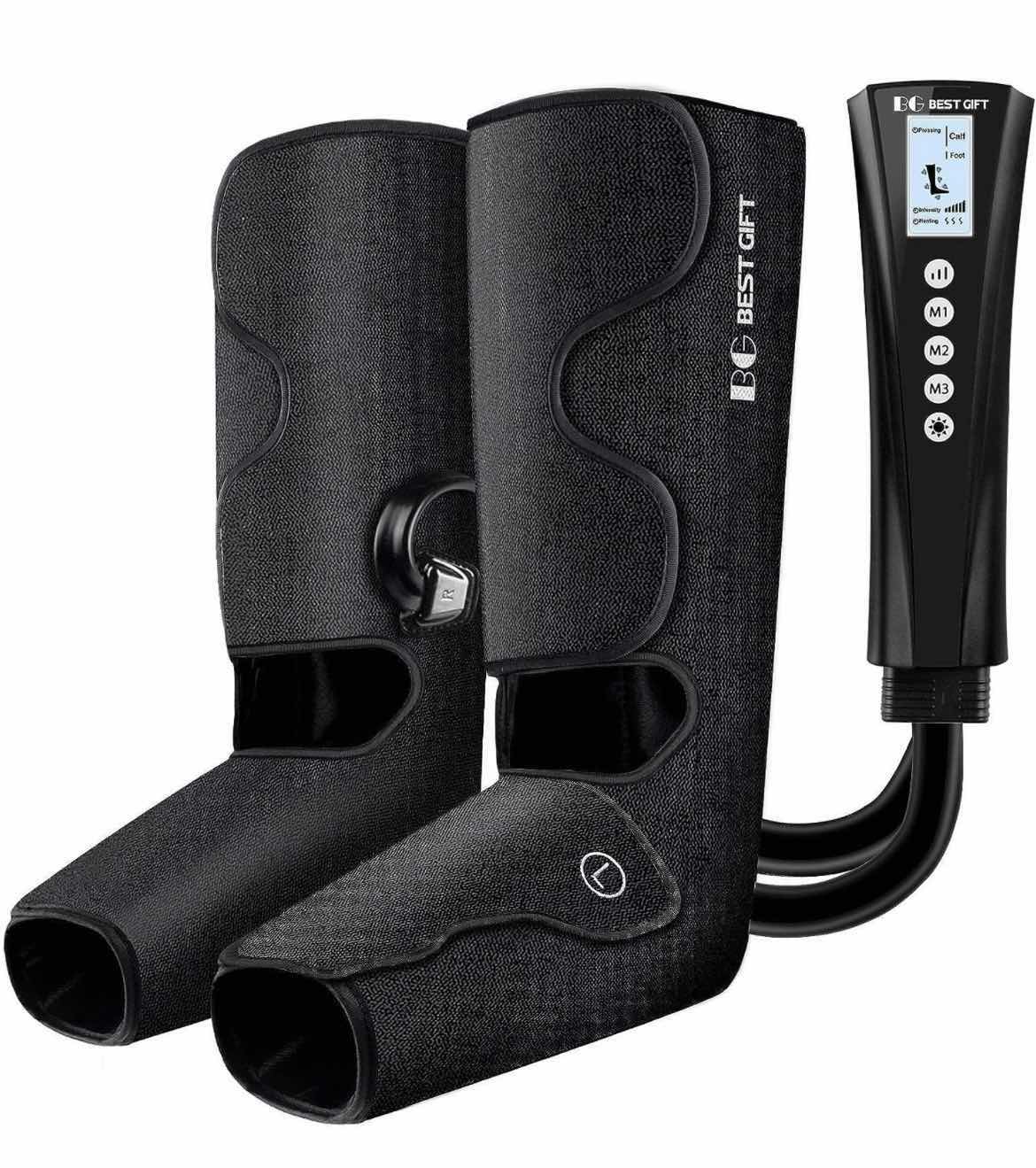 Photo 1 of FOOT AND LEG MASSAGER WITH HEAT, BEST GIFTS FOR MOM, DAD, WOMEN, MEN AND ELDER, FOOT AND LEG AIR COMPRESSION MASSAGER FOR MUSCLE FATIGUE