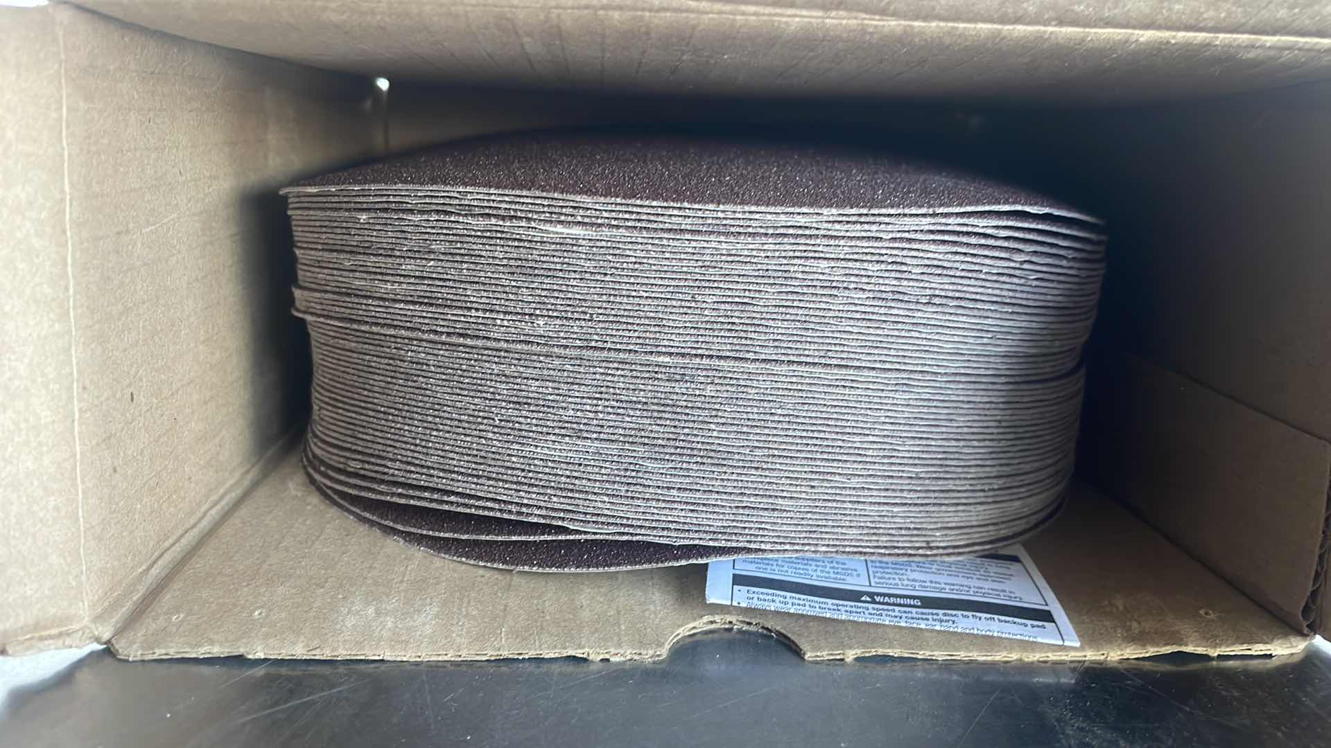 Photo 1 of 3M 8” COATED ABRASIVE DISCS PSA CLOTH DISC 348D 80 GRADE