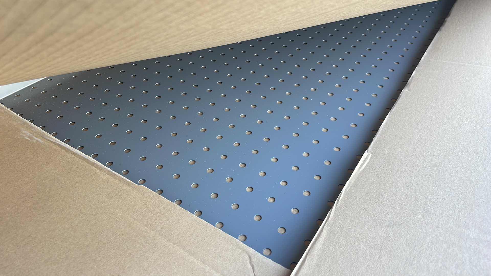 Photo 2 of ULINE H-4293 24”X48"STEEL PEGBOARD GRAY