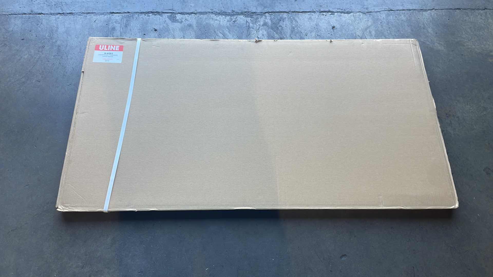 View 1 of ULINE H-4293 24”X48"STEEL PEGBOARD GRAY