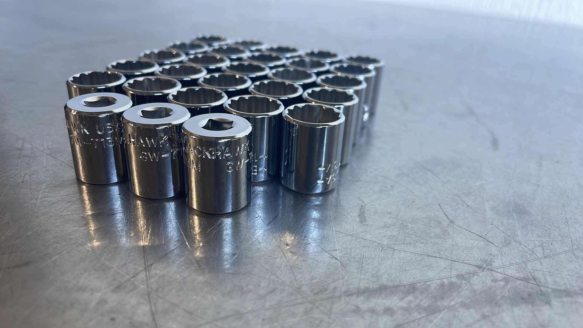 Photo 1 of BLACKHAWK 1/4” 12 POINT 13MM  SOCKETS USA (28)