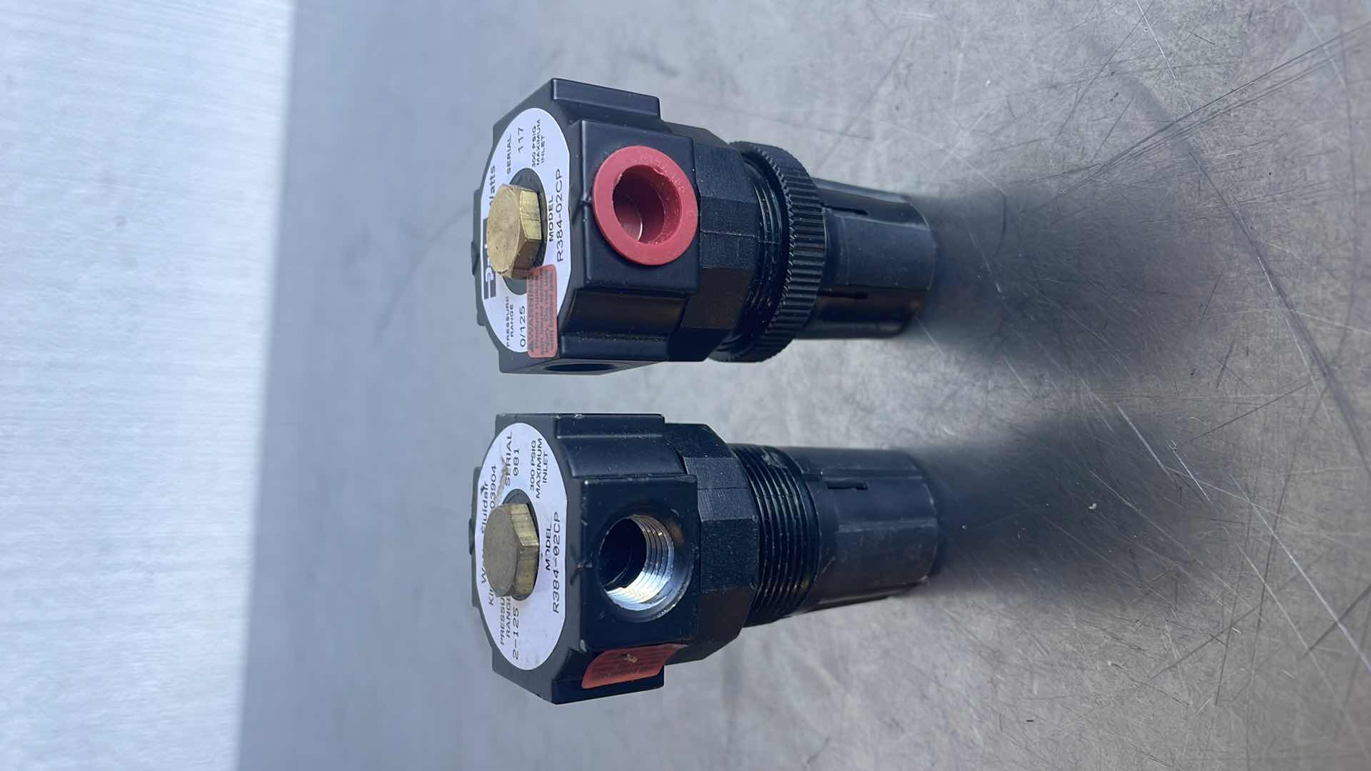 Photo 1 of WATTS FLUID AIR R384-02CP, 1/4" MINIATURE AIR REGULATOR 2-125 PRESSURE RANGE