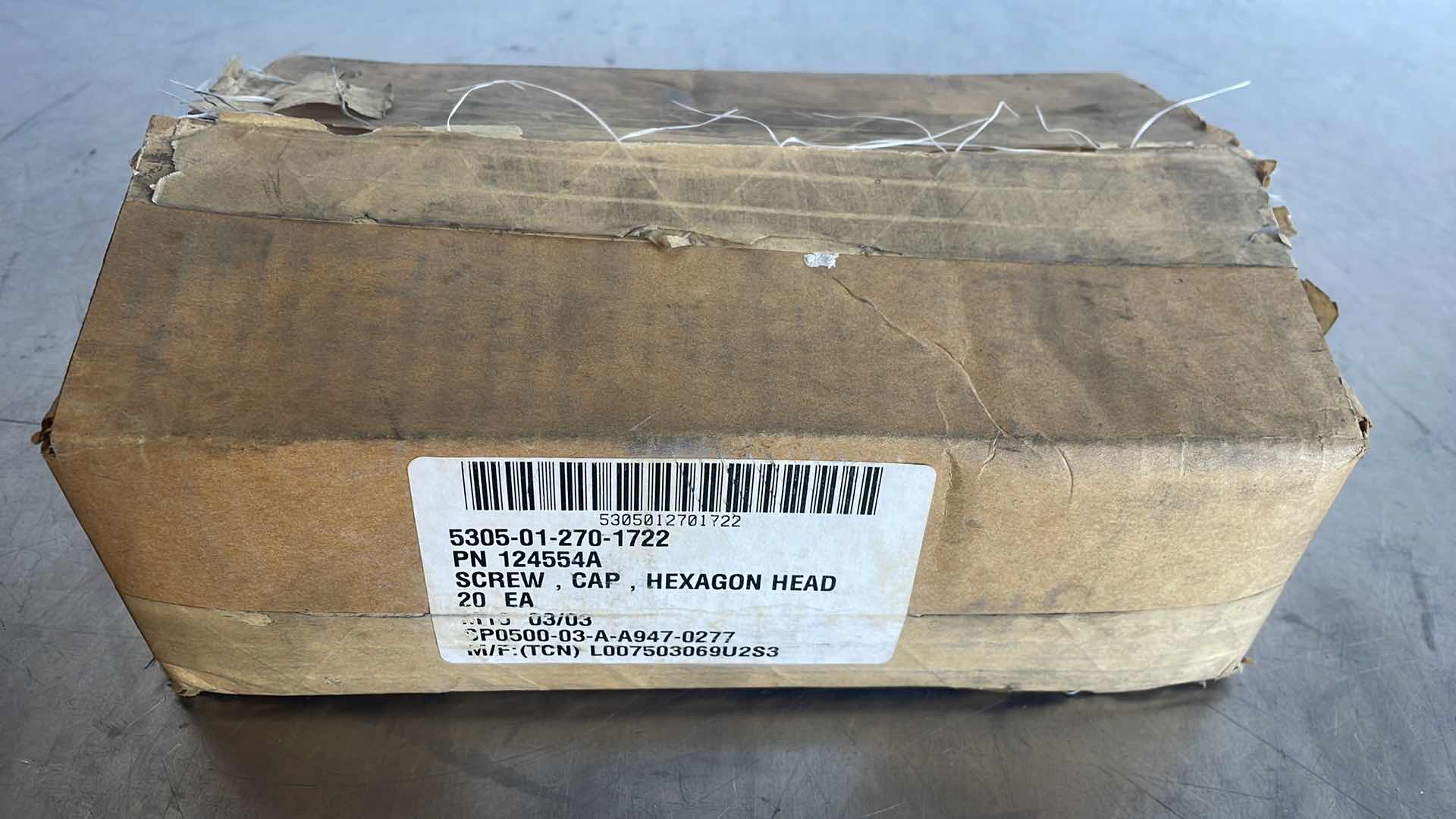 Photo 1 of 3/4"-10 × 7" BLACKPHOSPHATE GRADE 8 HEX BOLT/CAP SCREW (20)