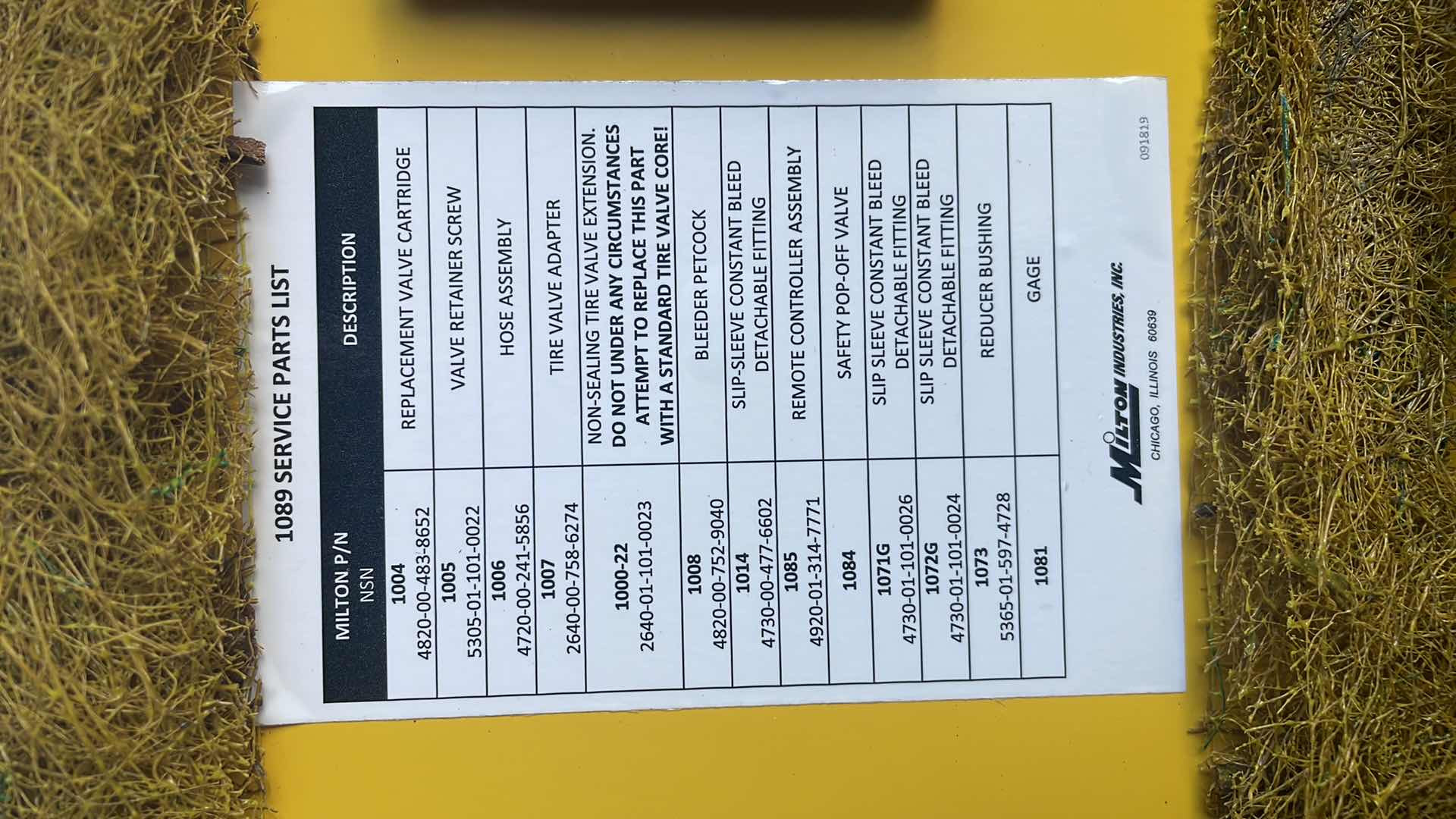 Photo 1 of U.S. MILITARY PROPERTY INFLATOR ASS'Y KIT
0 TO 400 PSI CAPABILITY NSN 4910-01-253-1344