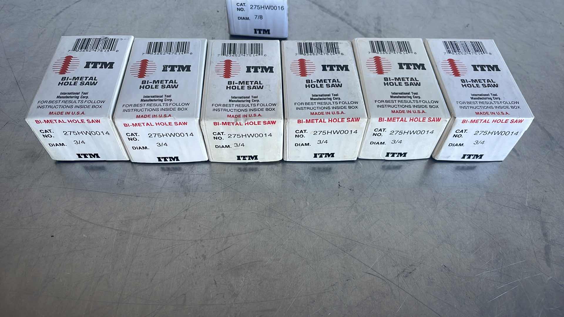 Photo 1 of ITM BI-METAL HOLE SAW 3/4” (6) 7/8 (1)