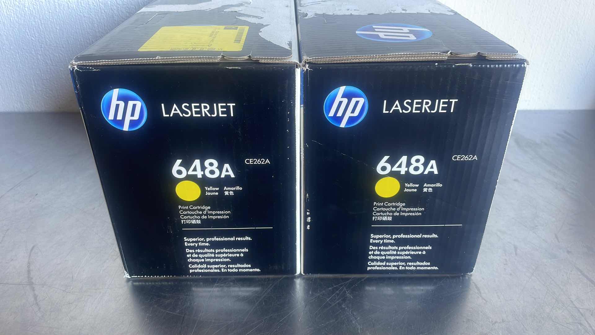 Photo 1 of HP 648A TONER CARTRIDGE YELLOW TONER CARTRIDGE (2)