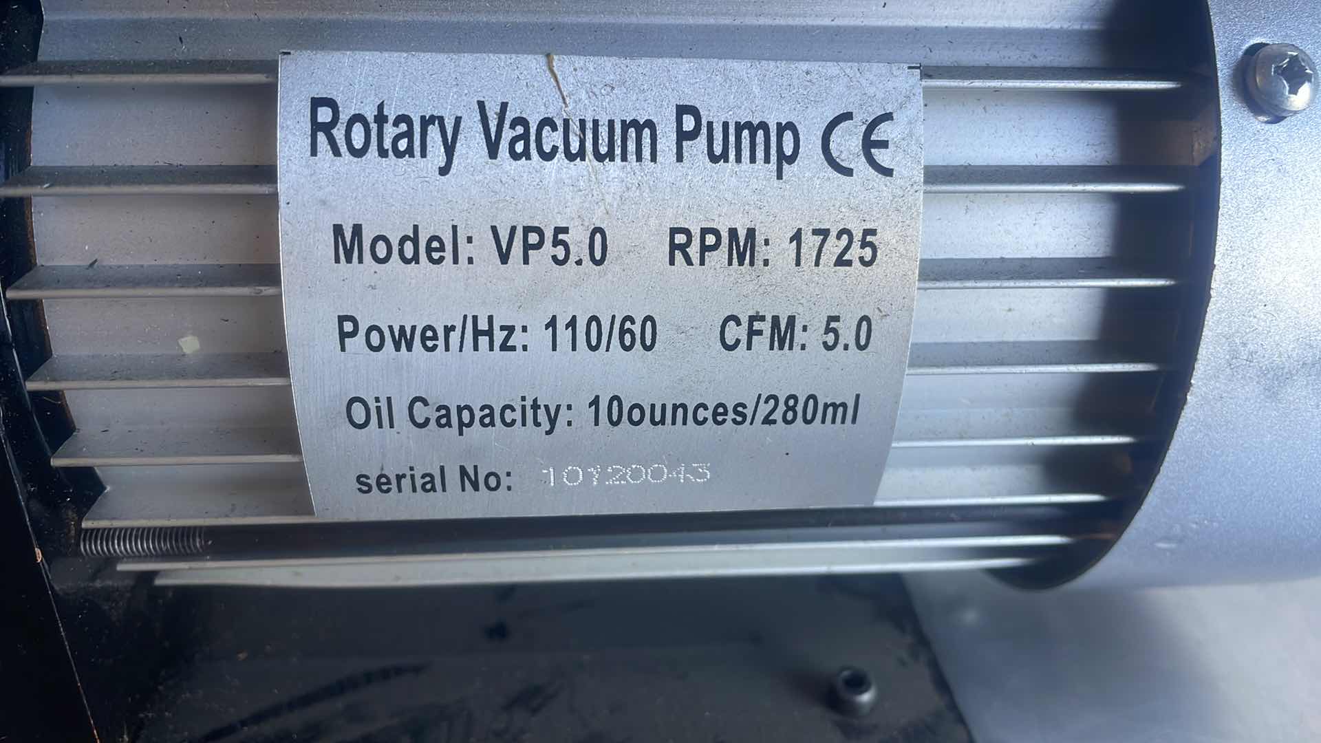 Photo 1 of ROTARY VACUUM PUMP MODEL VP5.0