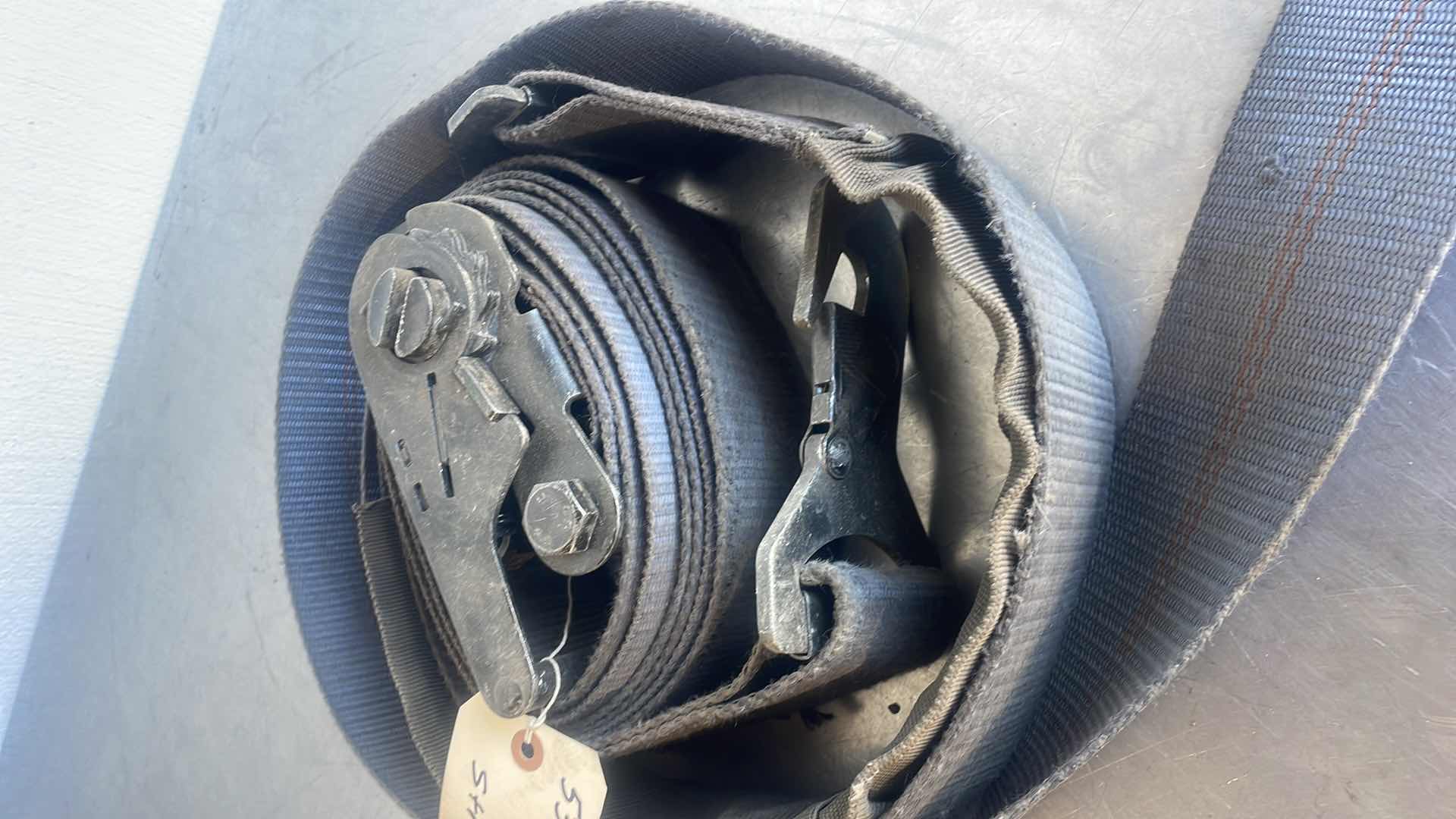 Photo 1 of 3” WIDE NYLON TIE-DOWN RATCHET STRAP 5340-01-504-2426, MILITARY