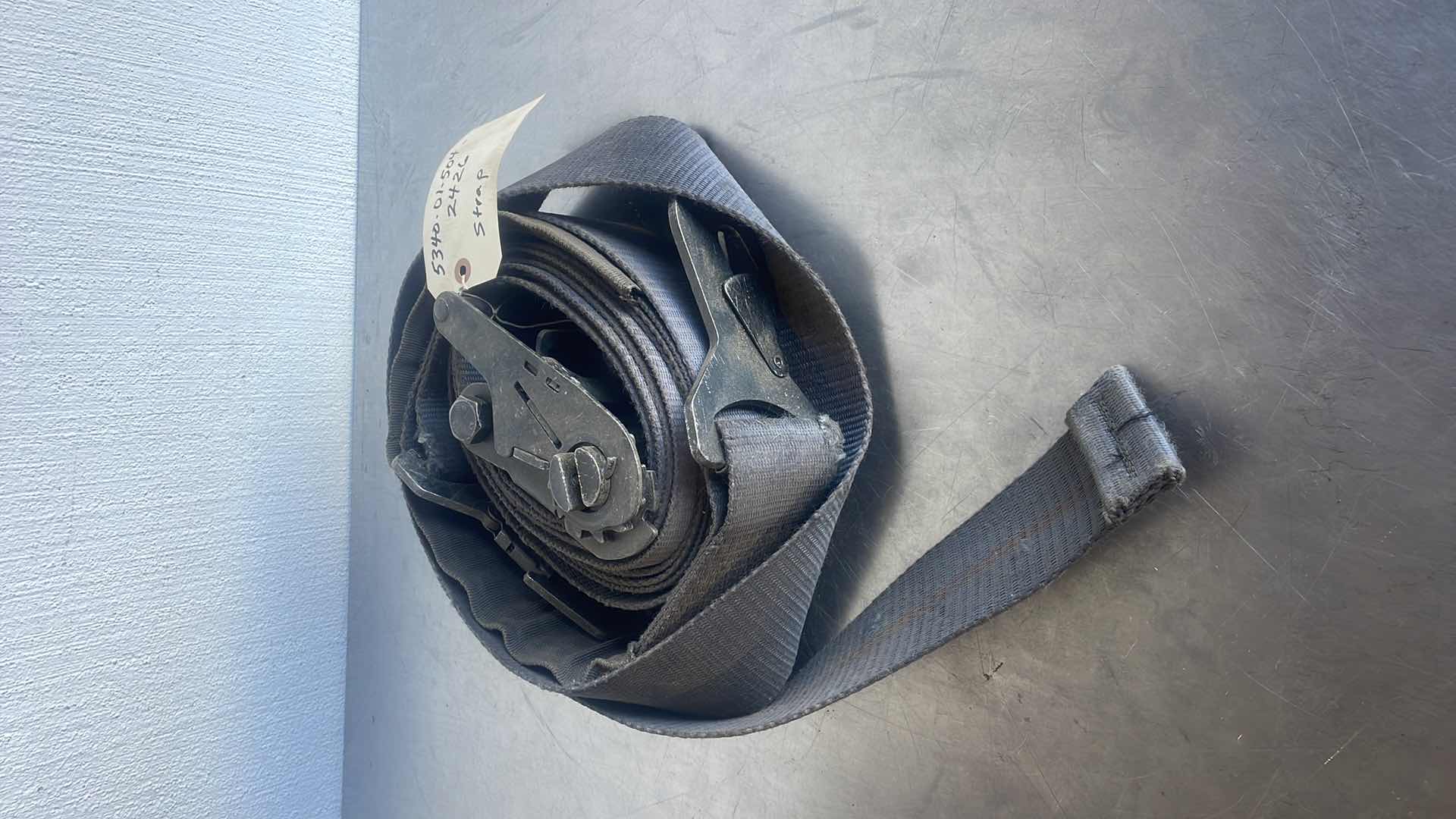 Photo 1 of 3” WIDE NYLON TIE-DOWN RATCHET STRAP 5340-01-504-2426, MILITARY