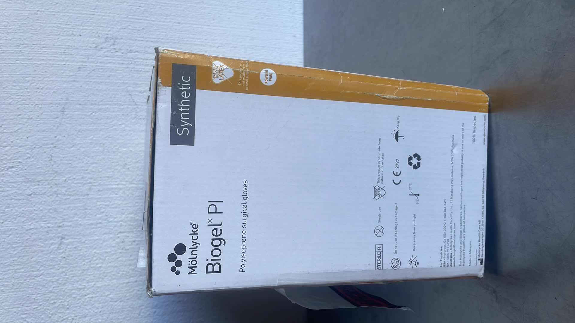 Photo 1 of MÖLNLYCKE®
BIOGEL® PI POLYISOPRENE SURGICAL GLOVES SIZE 8-1/2