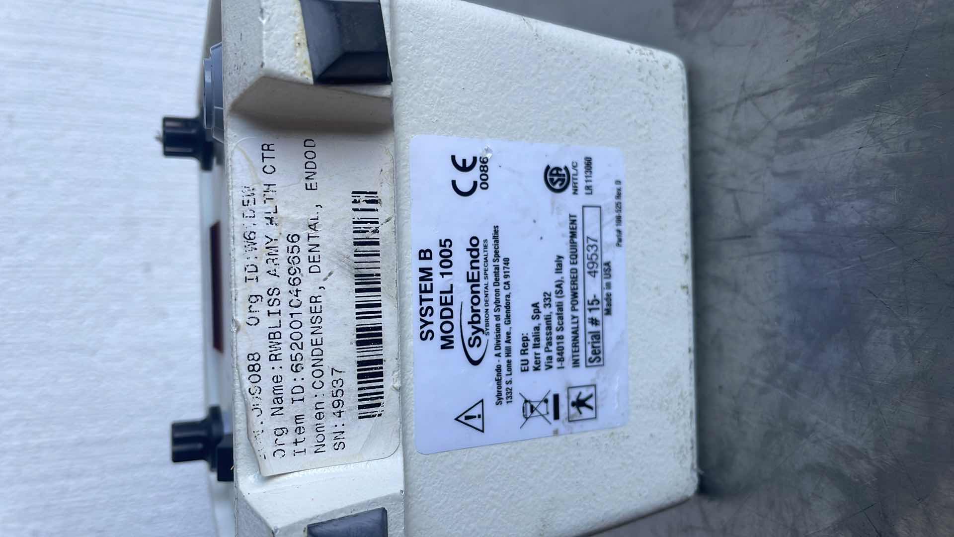 Photo 1 of SYBRON- ANALYTIC SYSTEM B HEATSOURCE DOWNPACK OBTURATION - "MAIN UNIT ONLY"