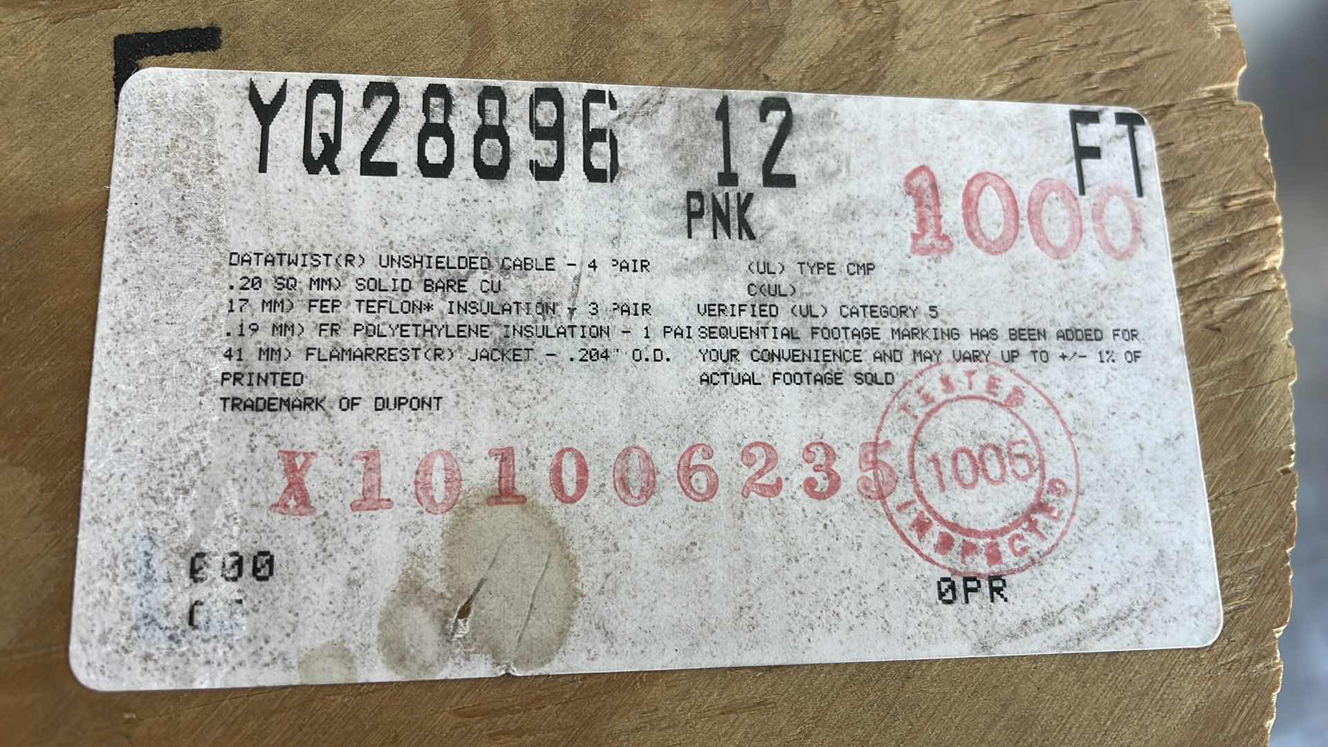 Photo 1 of AMP FIBER OPTIC CABLE