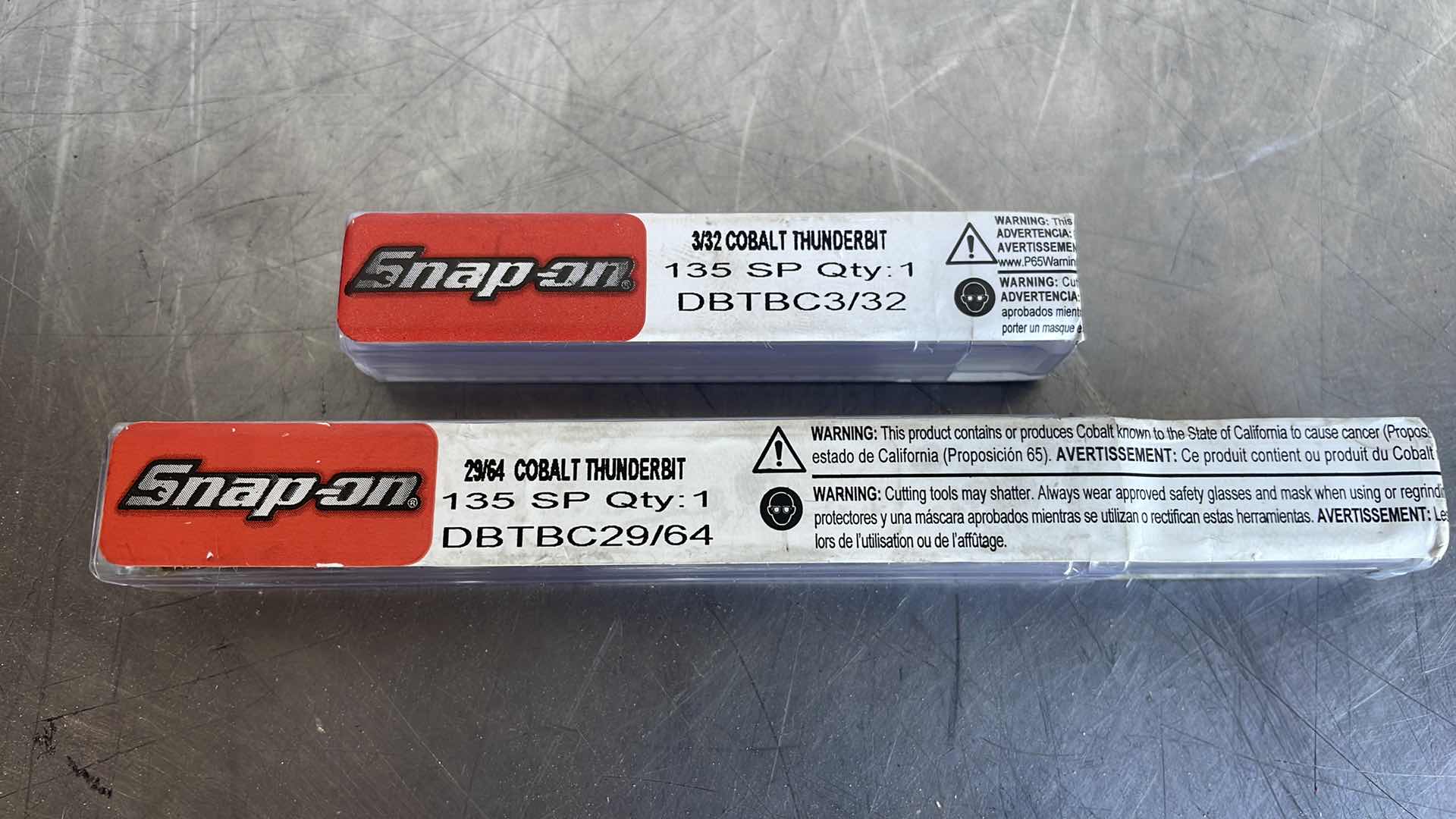 Photo 1 of SNAP ON COBALT THUNDERBIT DBTBC3/32 & DBTBC29/64 NEW