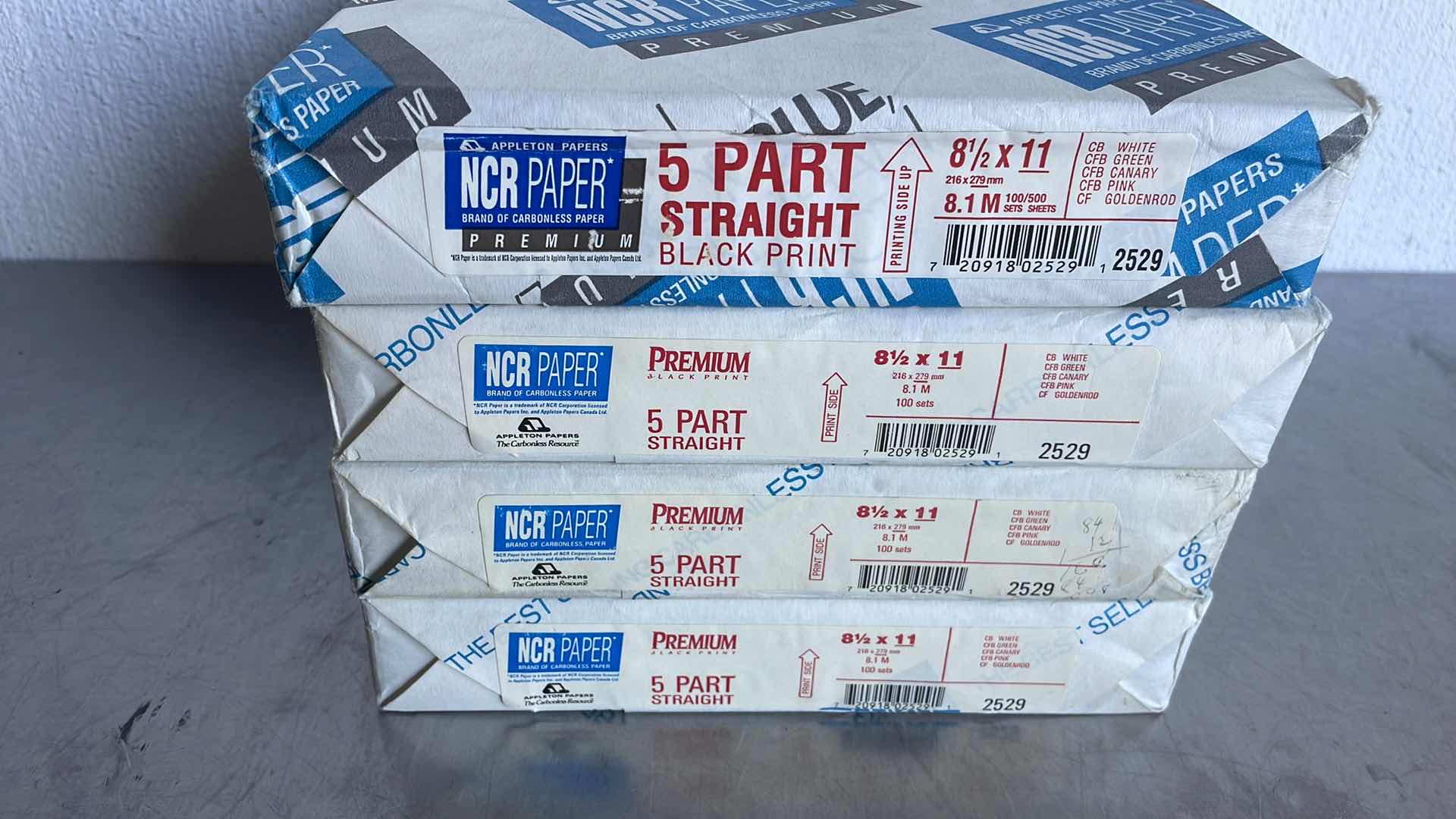 Photo 1 of NCR PAPER BRAND OF CARBONLESS PAPER PREMIUM 5 PART STRAIGHT