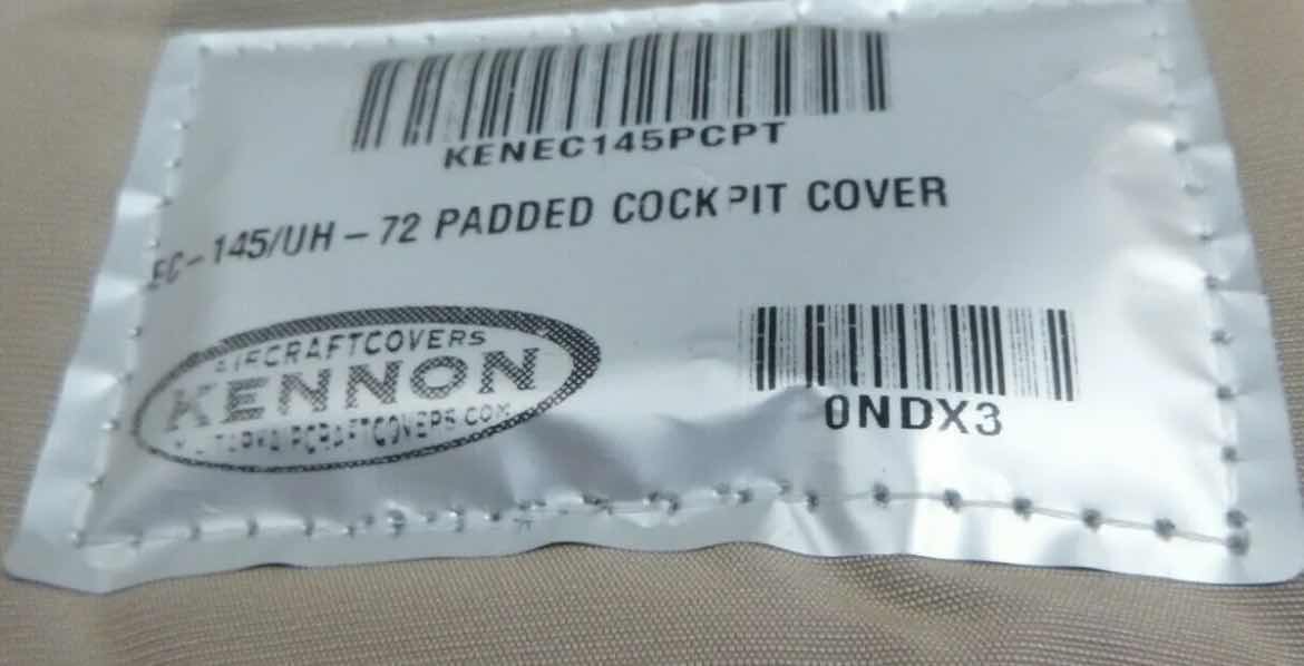 Photo 1 of KENNON AIRCRAFT COVERS KENEC145PCPT EC-145/UH-72 PADDED COCKPIT COVER
